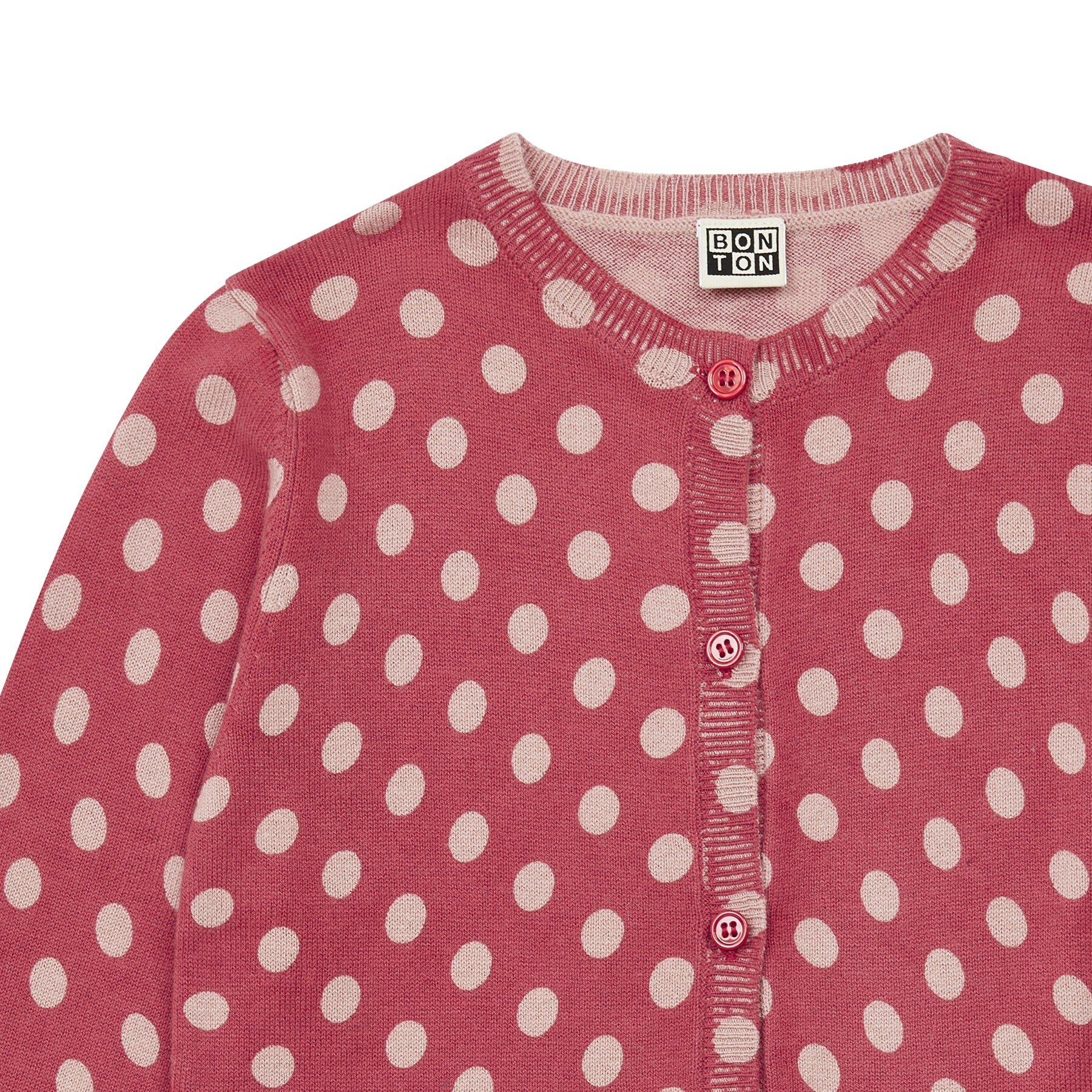 Girls Red Dots Cardigan