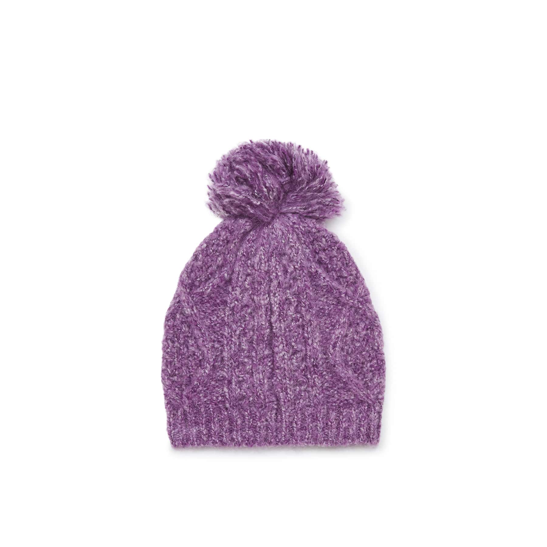 Girls Mauve Knit Hat