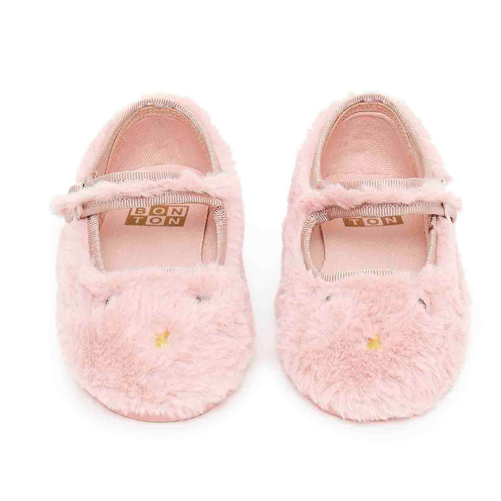 Girls Pink Buckled Shoes