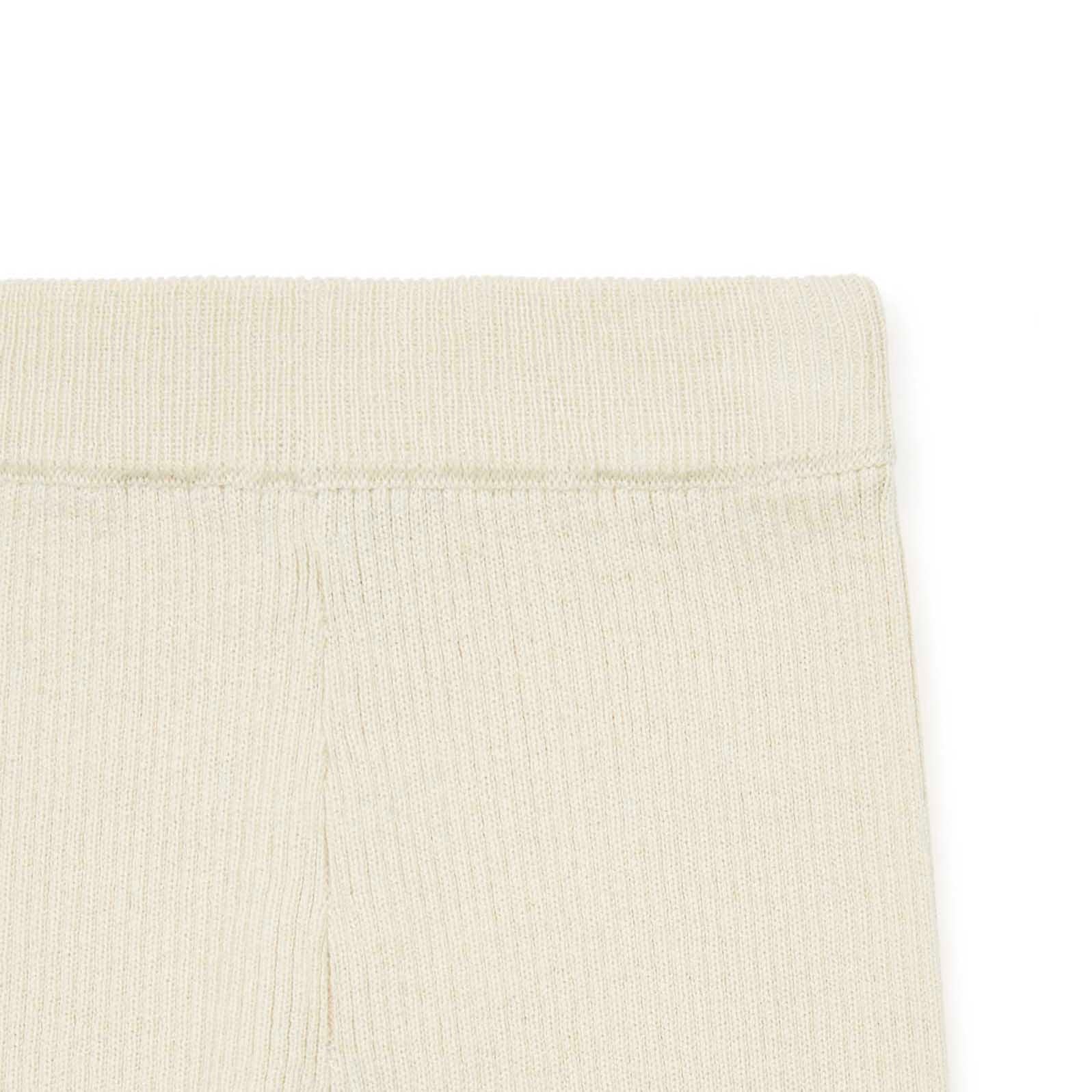 Baby Girls White Wool Leggings