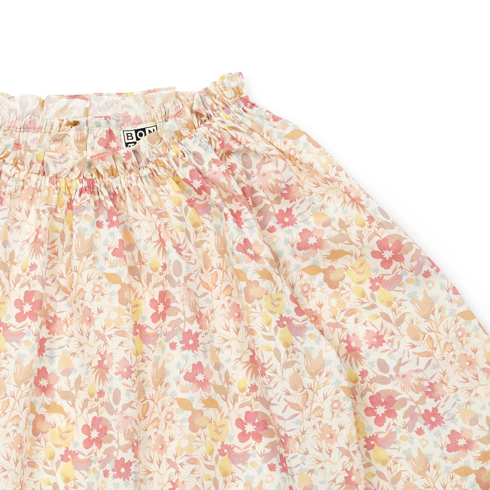 Girls Pink Floral Cotton Shirt