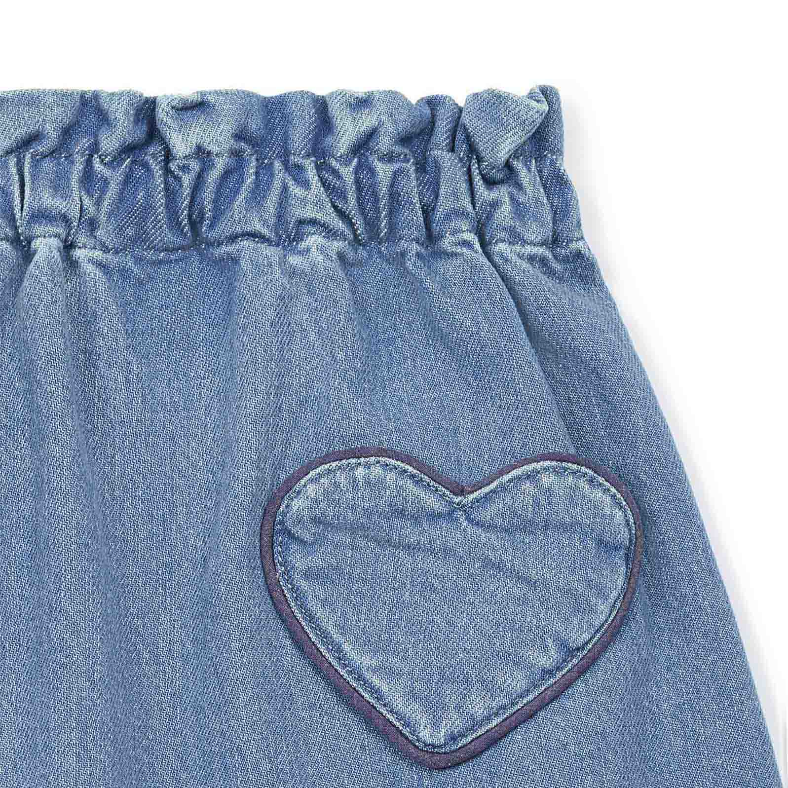 Girls Blue Denim Skirt