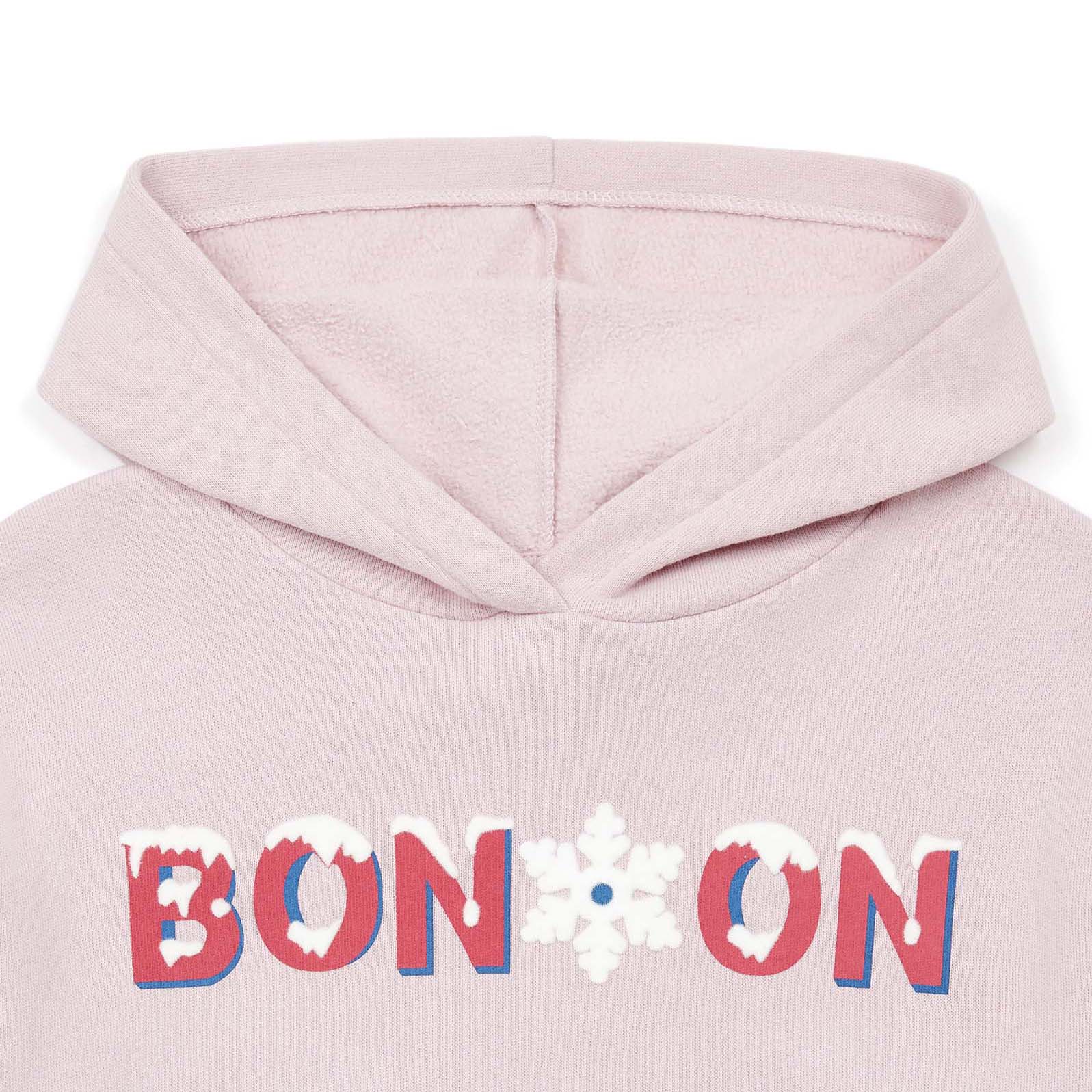 Girls Pink Logo Cotton Sweatshirt