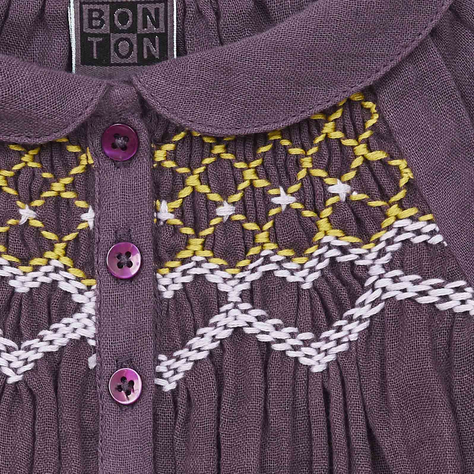 Baby Girls Purple Cotton Dress