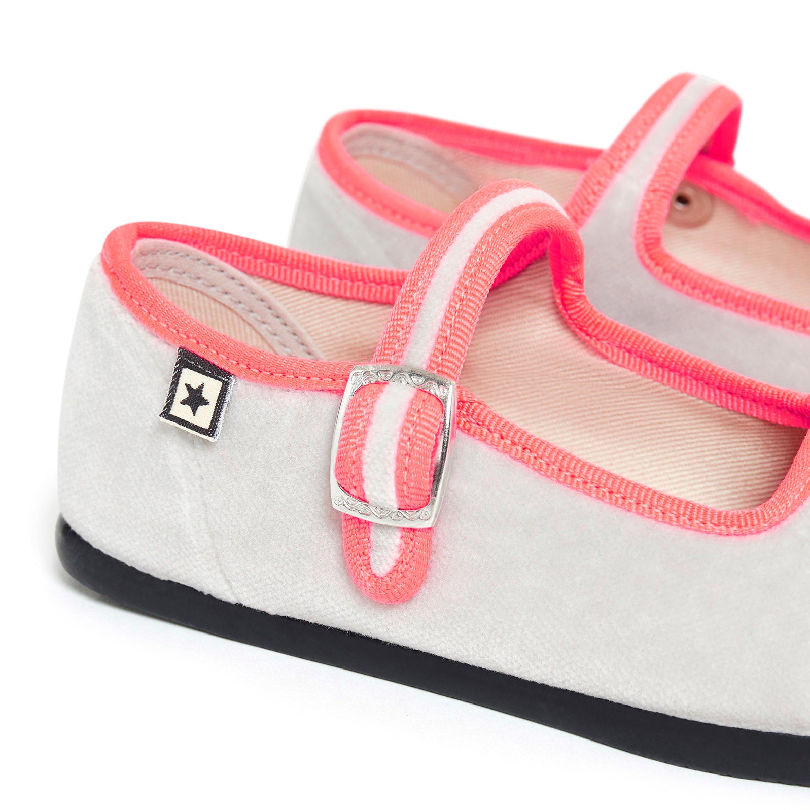 Girls Grey Flat Shoes