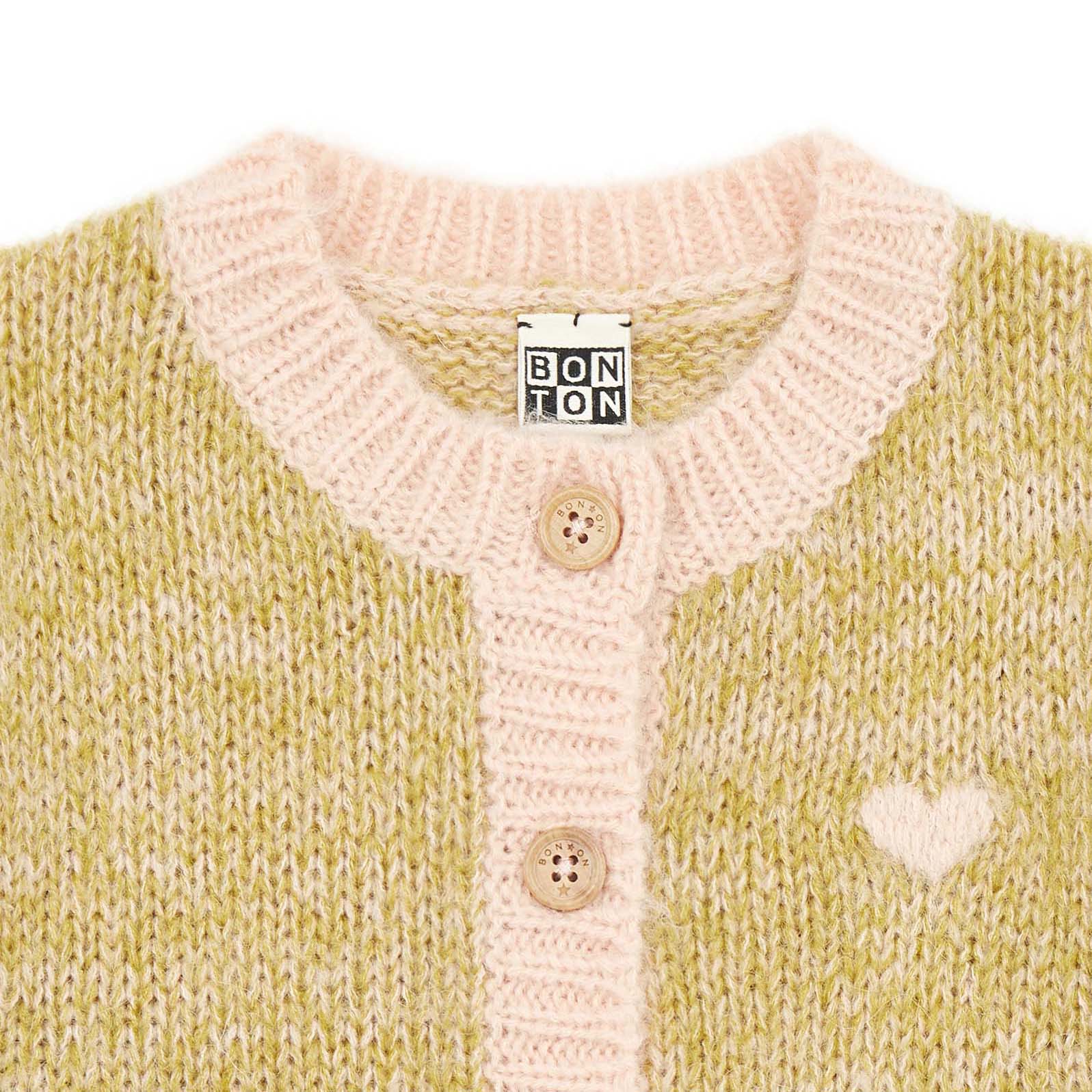 Girls Green Cardigan