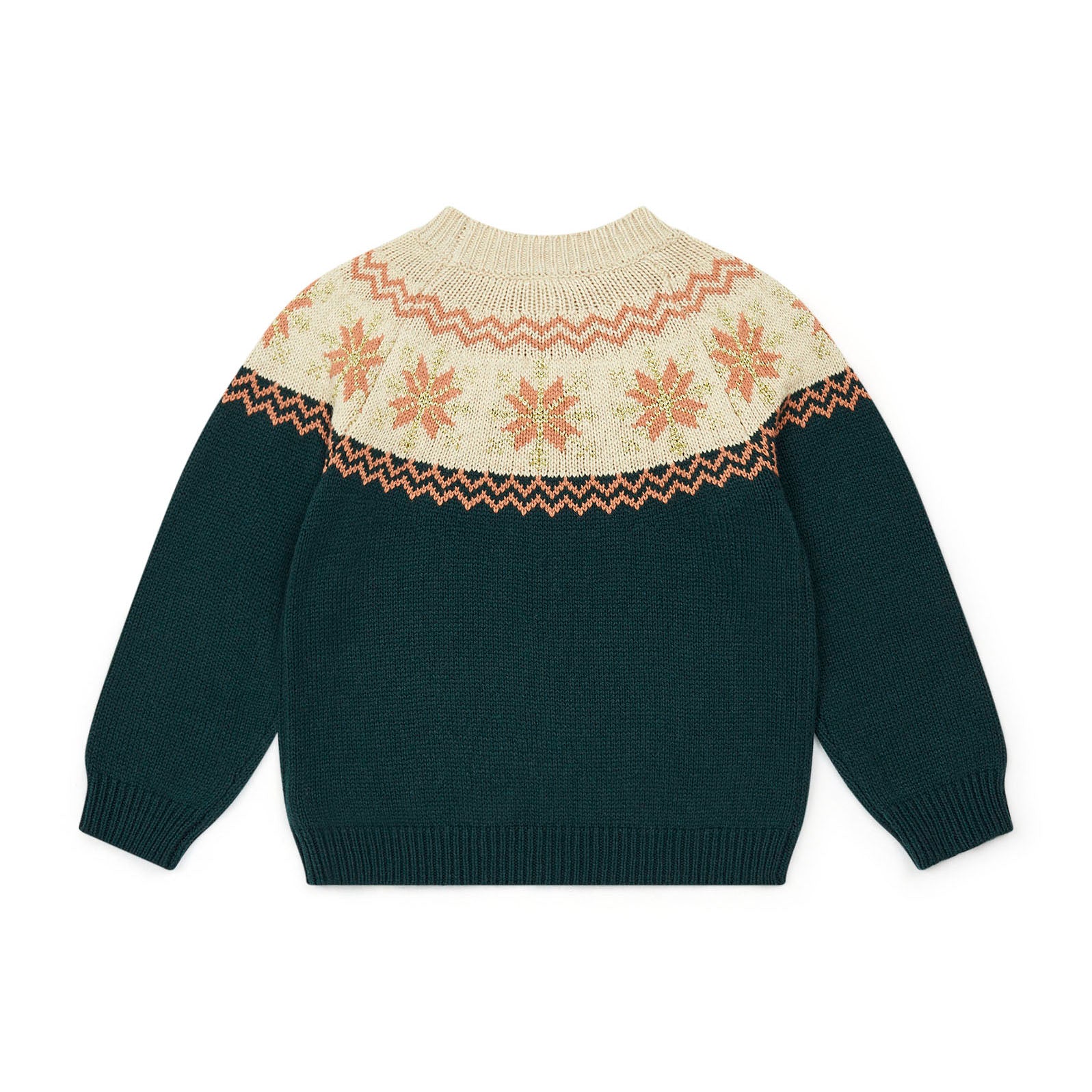 Girls Green Cotton Sweater