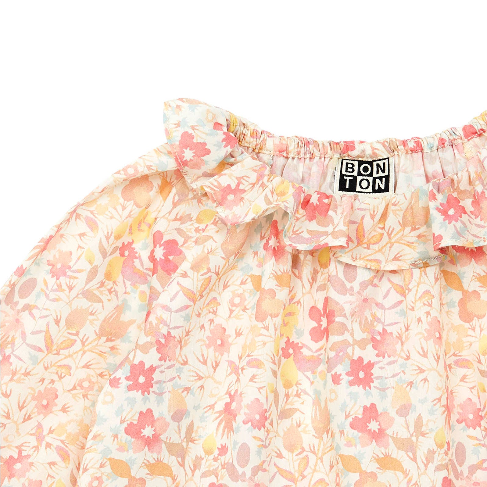 Baby Girls Pink Floral Cotton Shirt