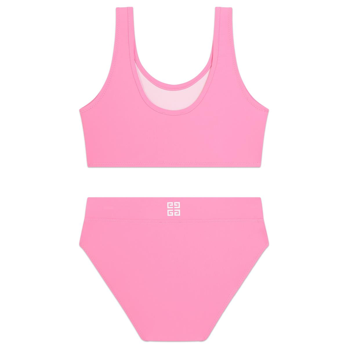 Girls Pink Logo Swimsuit
