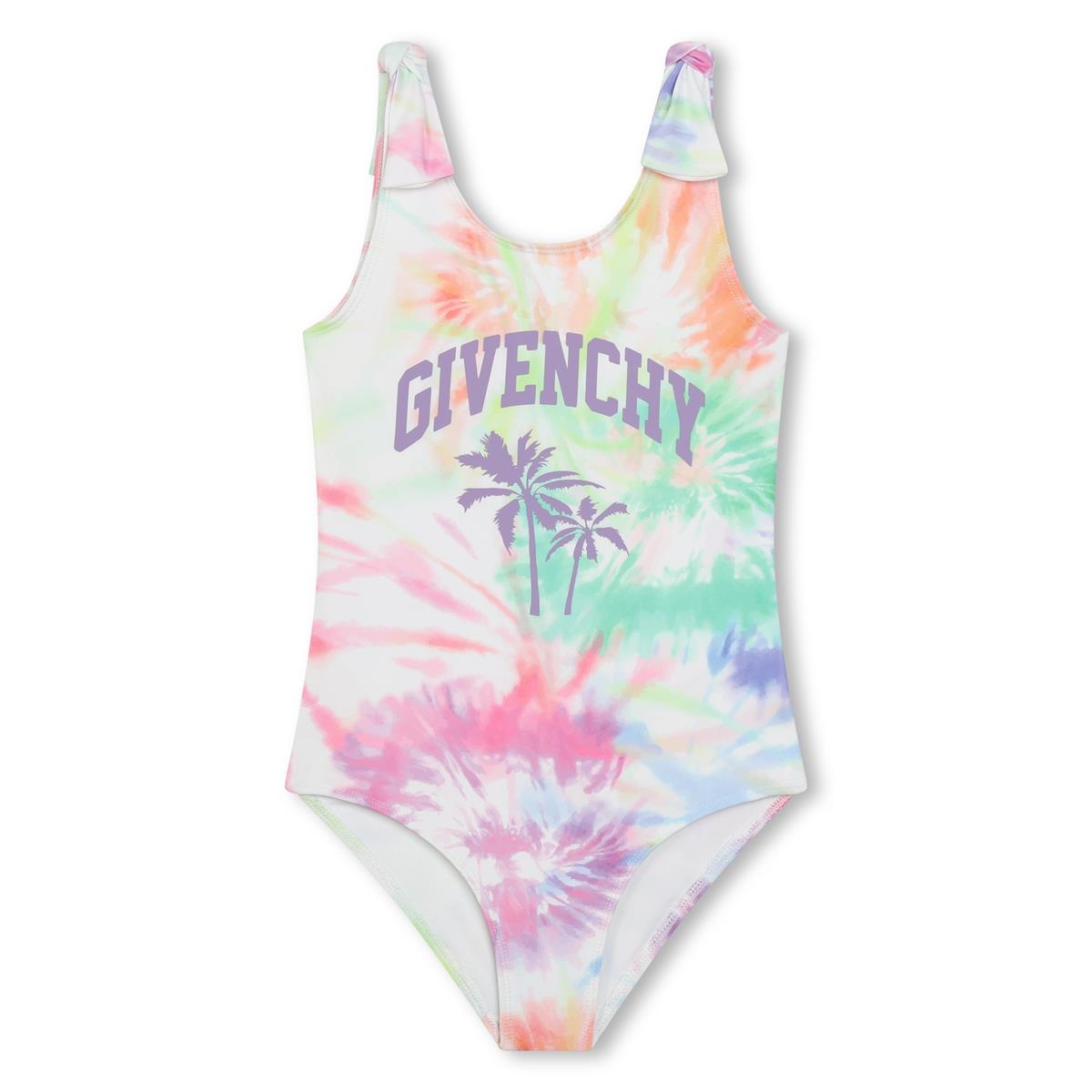 Girls Multicolor Logo Swimsuit