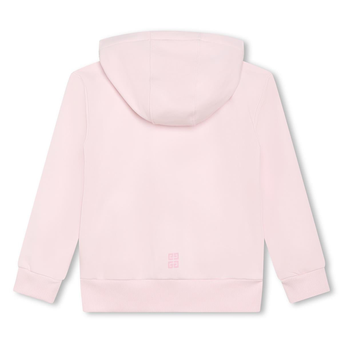 Girls Pink Zip-Up Top