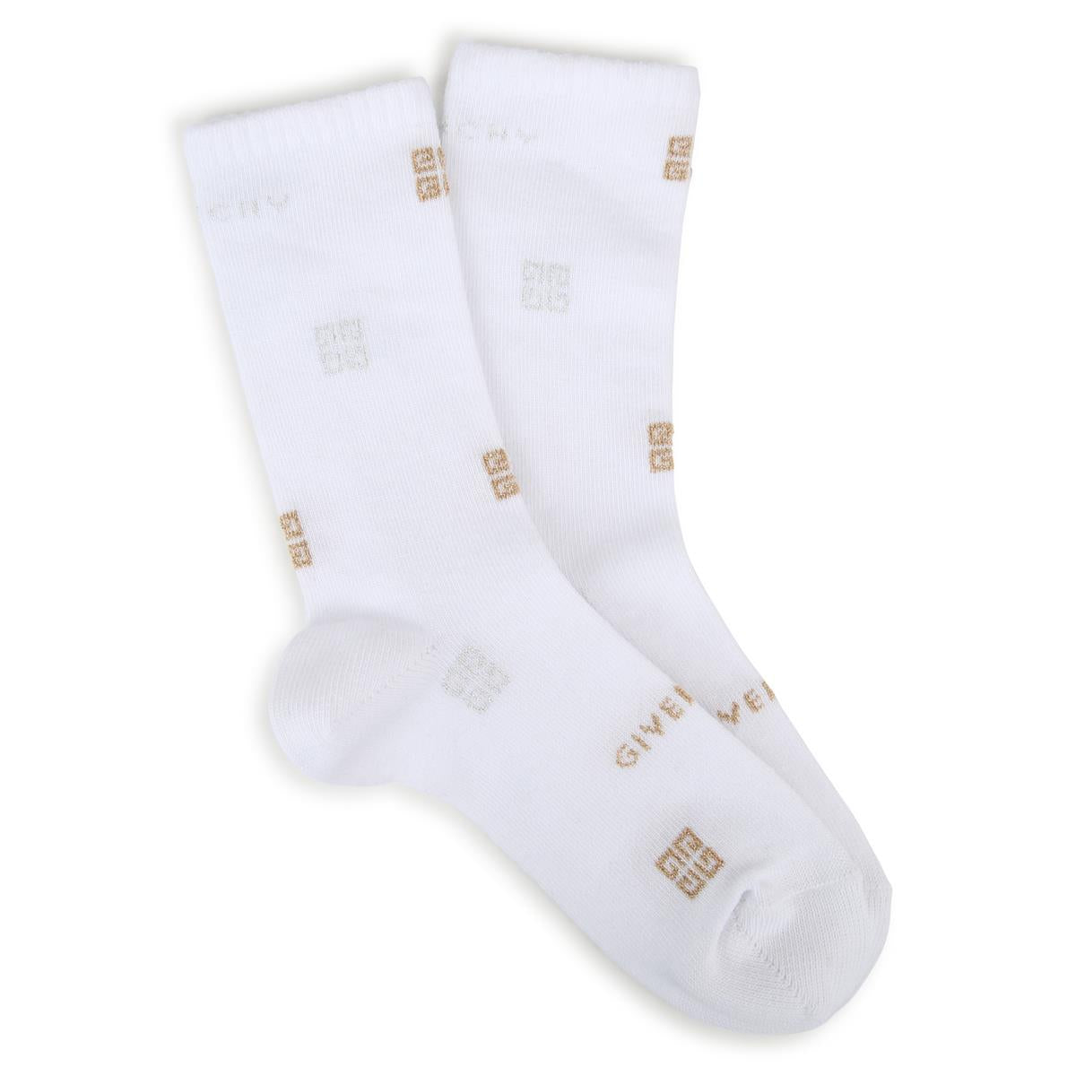 Girls White Cotton Socks