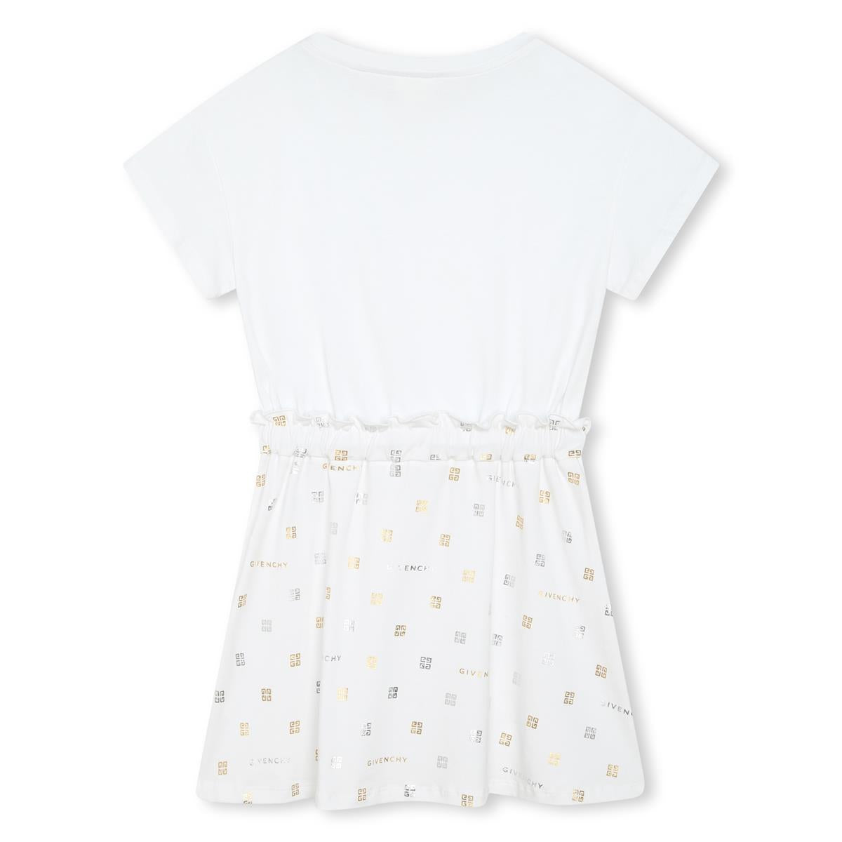 Girls White Cotton Dress