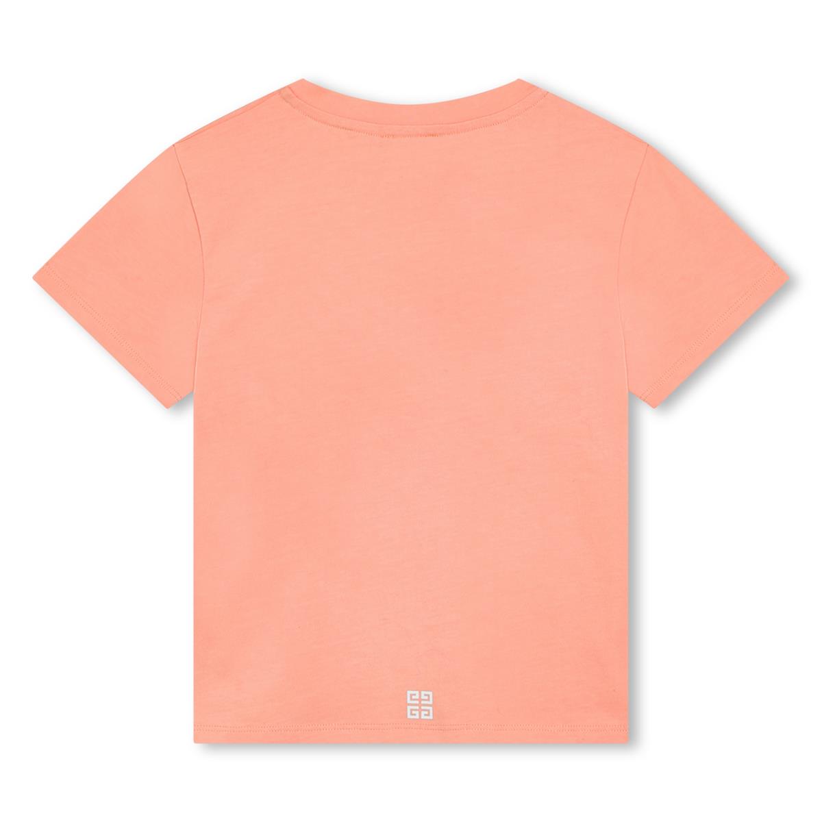 Girls Pink Logo Cotton T-Shirt