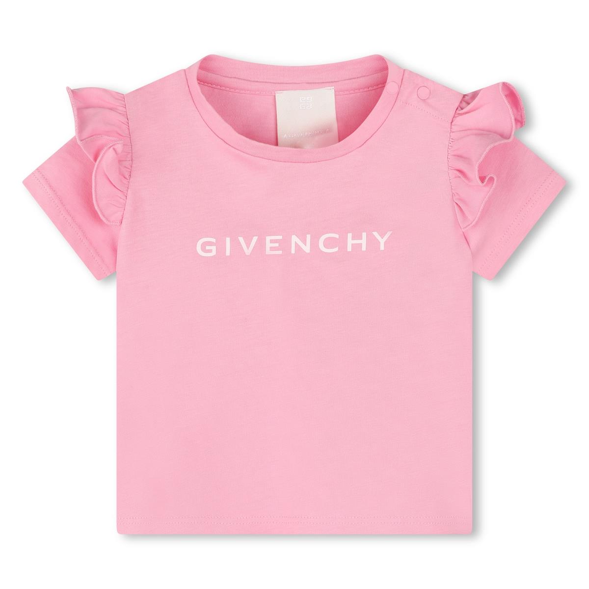 Baby Girls Pink Cotton T-Shirt