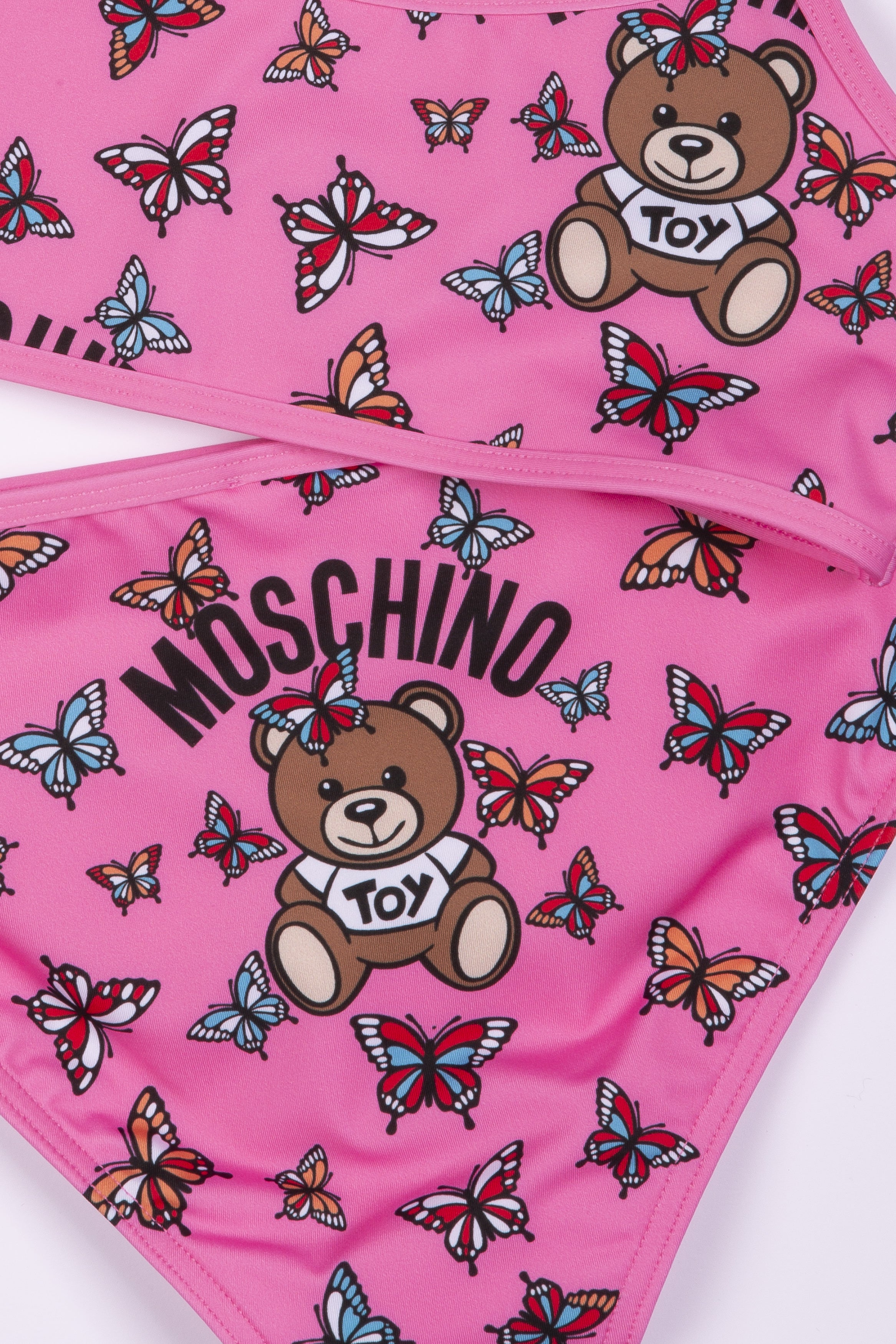 Girls Pink Butterfly Swimsuit
