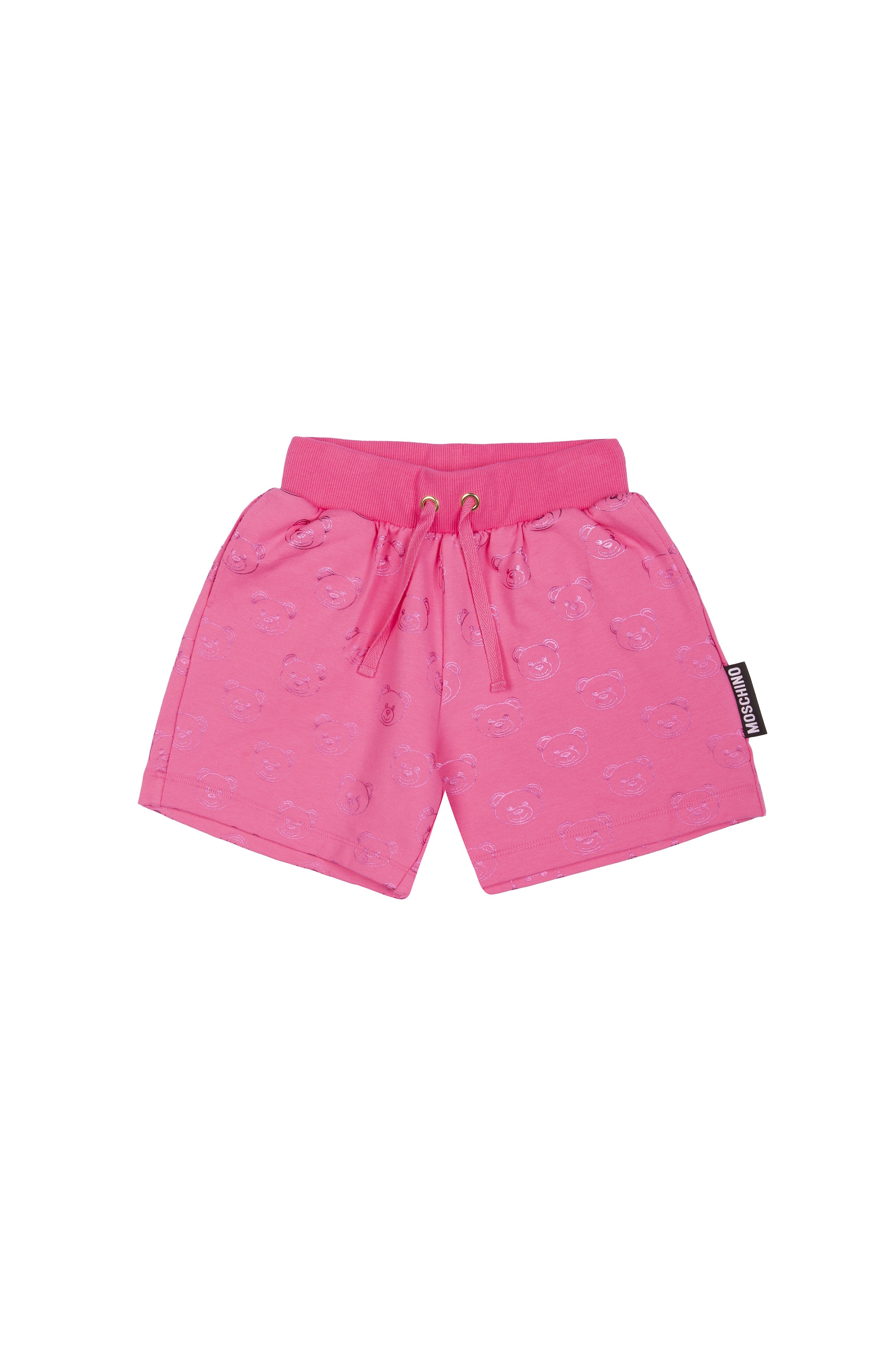Girls Pink Cotton Shorts
