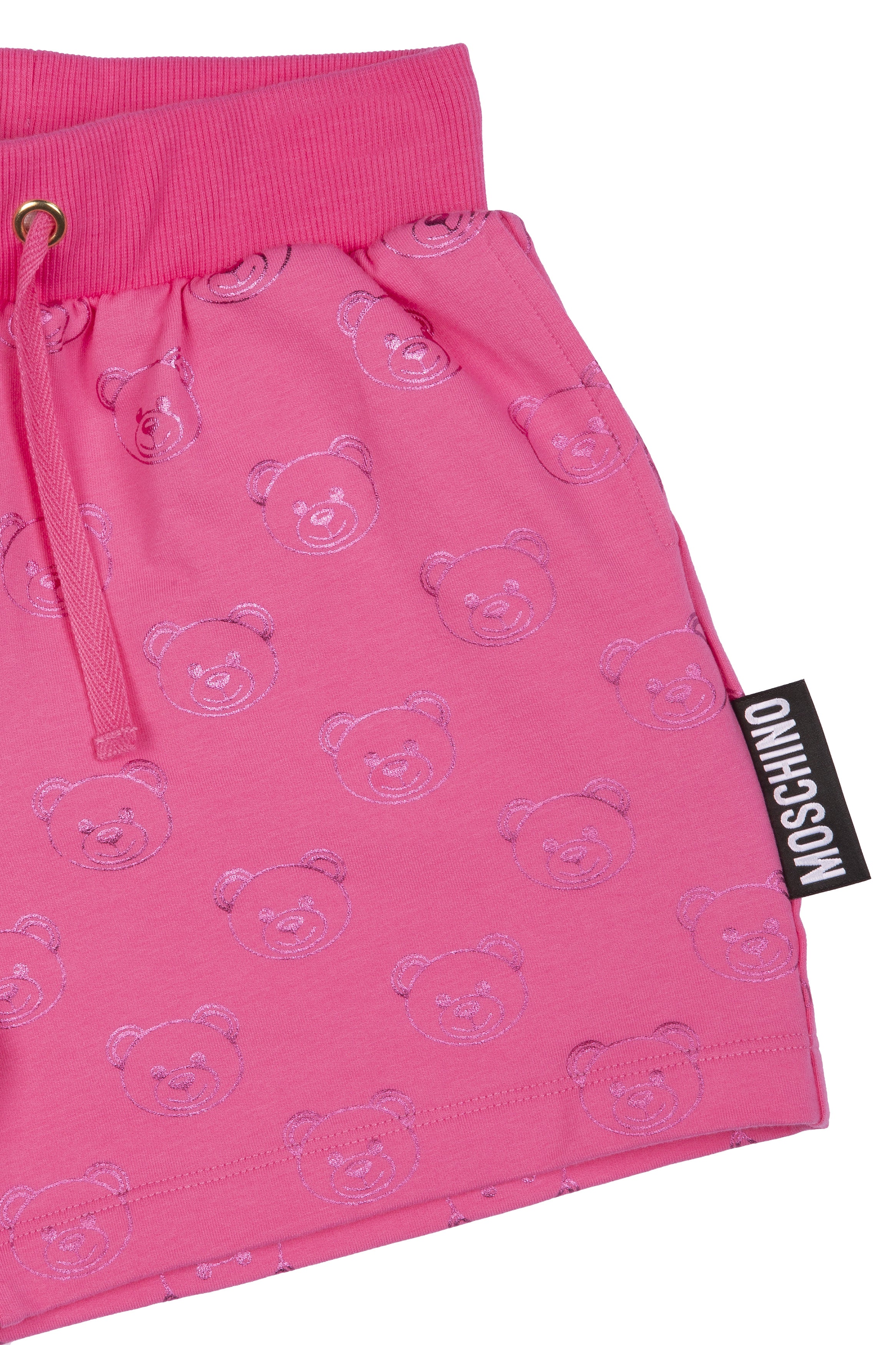 Girls Pink Cotton Shorts