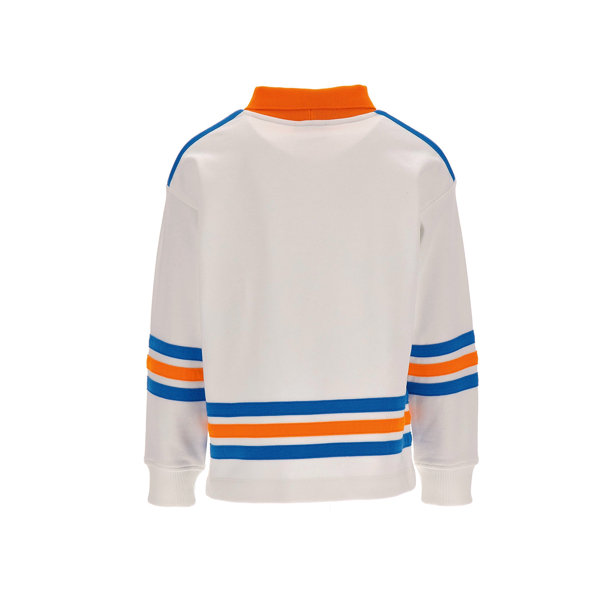 Boys White Logo Cotton Sweatshirt