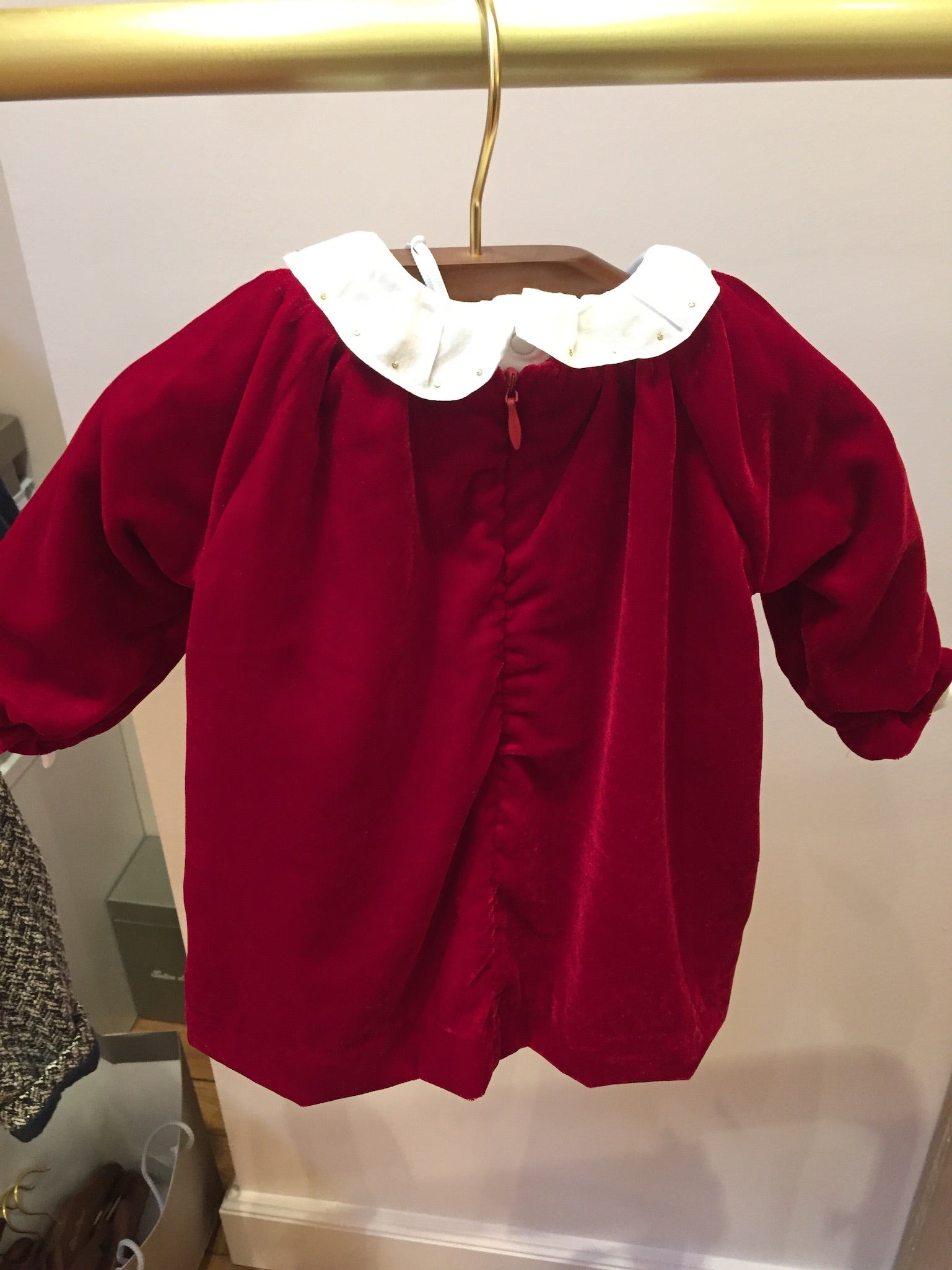Baby Girls Dark Red Dress