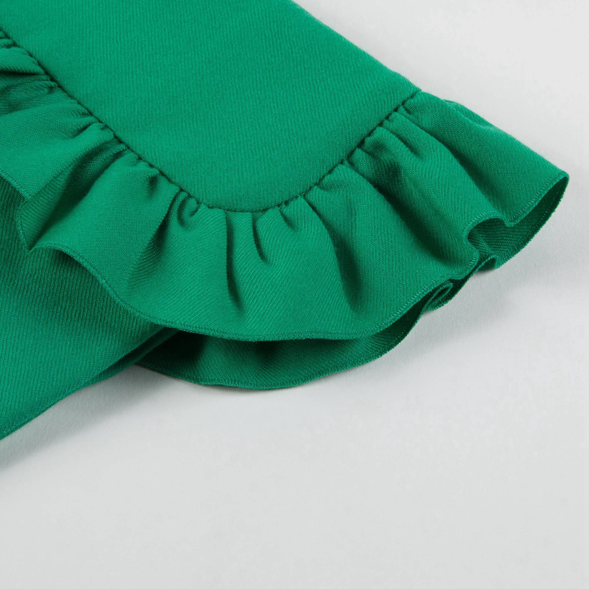 Girls Green Cotton Skirt