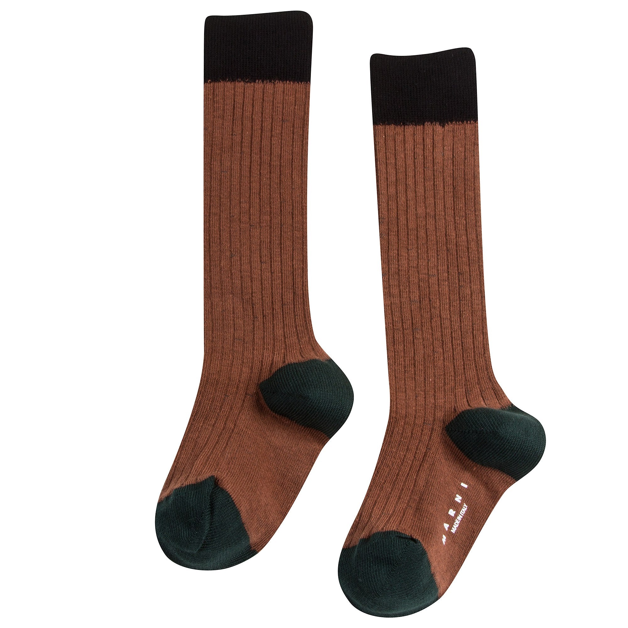 Girls & Boys Pine Grove Green Cotton Socks