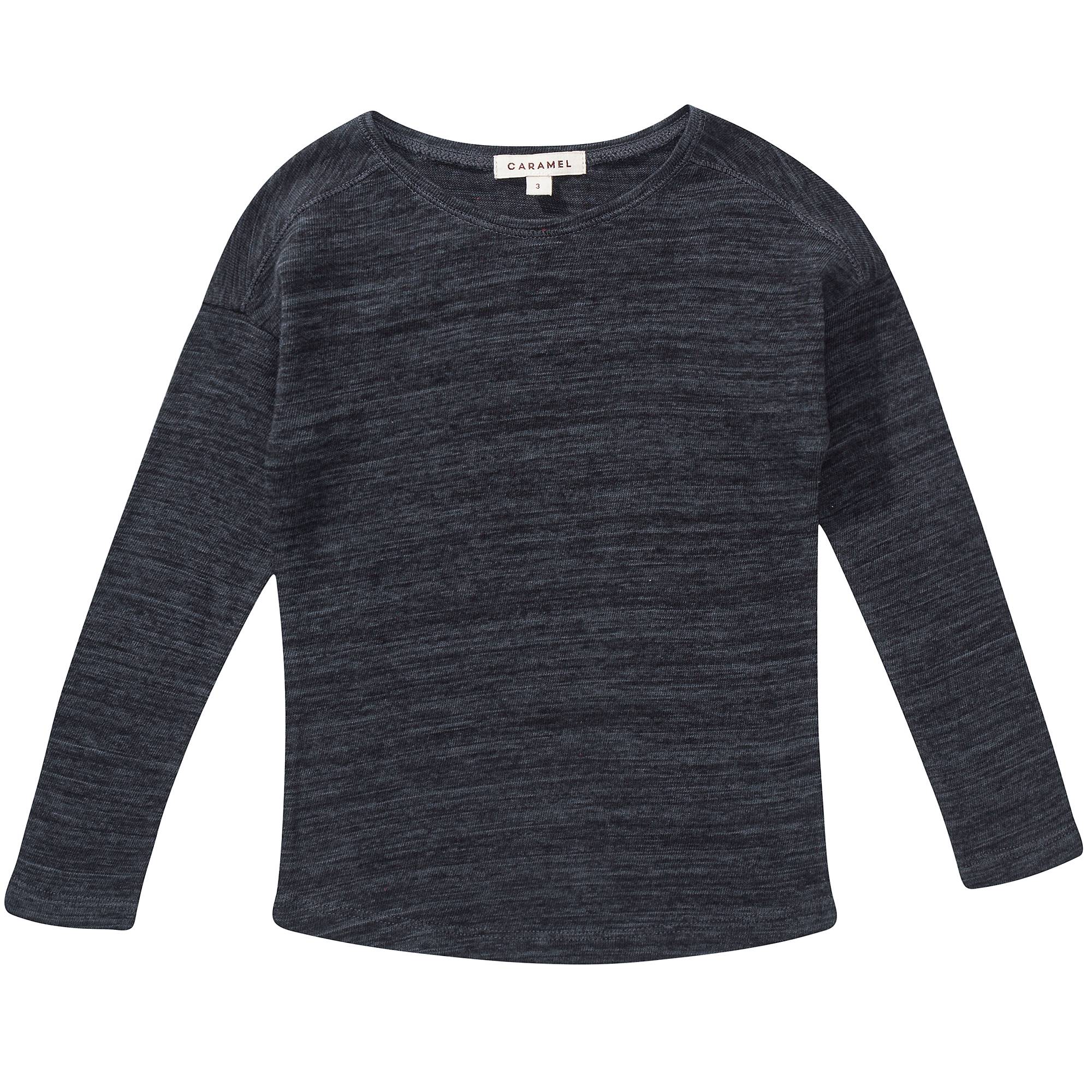 Girls Black Cotton Jersey Top