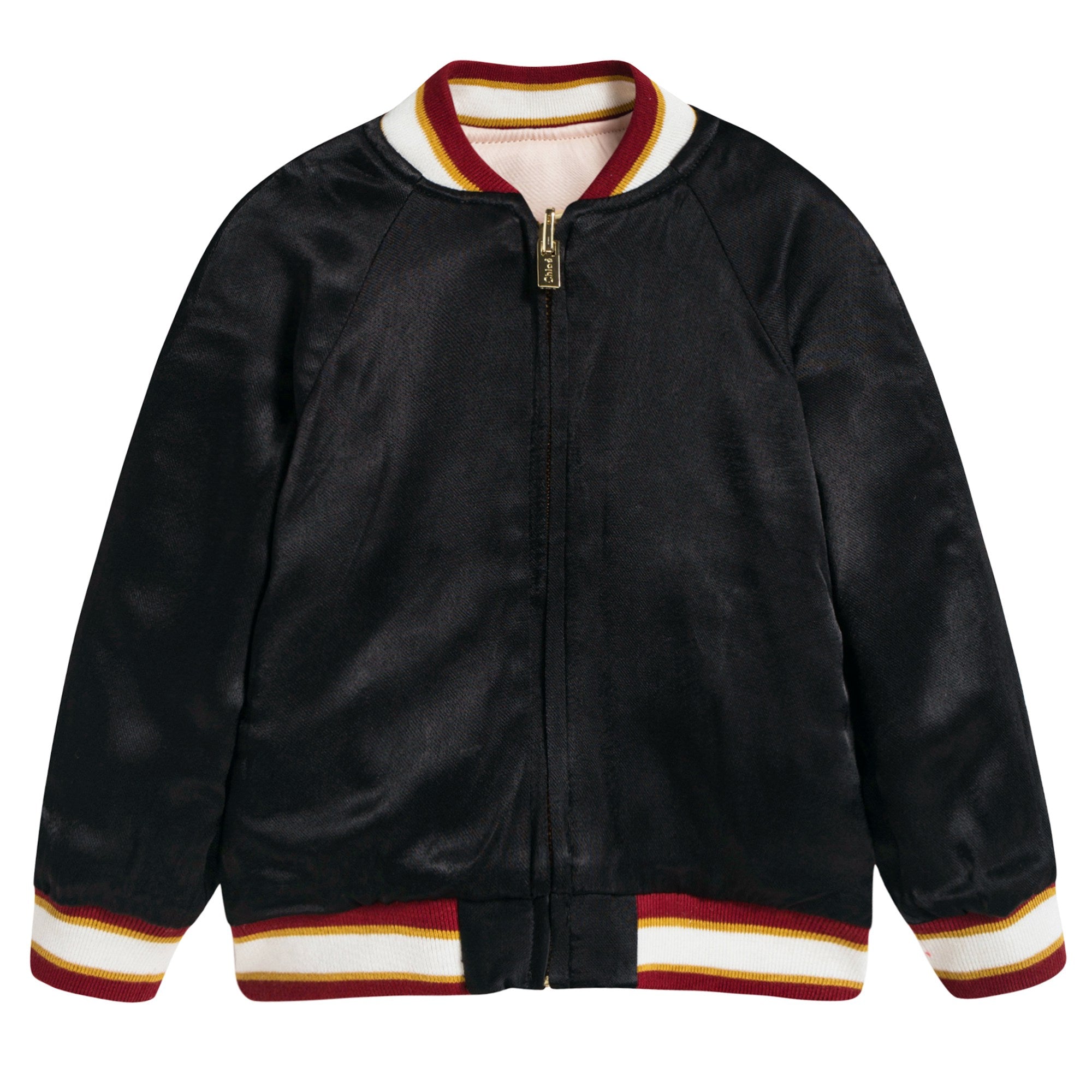 Girls Pink & Black Reversible Jacket
