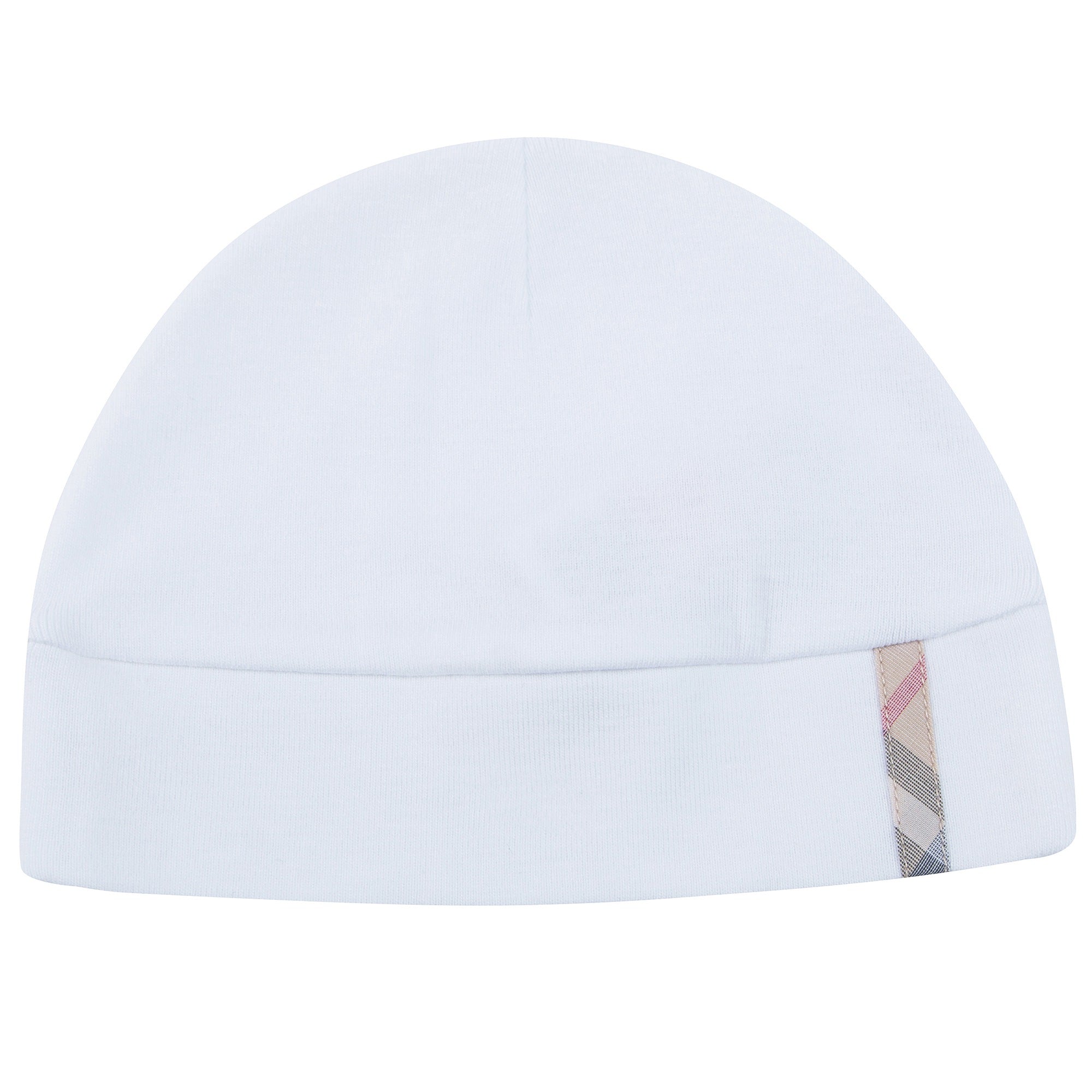 Baby  White  Pale Classic  Check   Cotton  Three-piece Gift Set