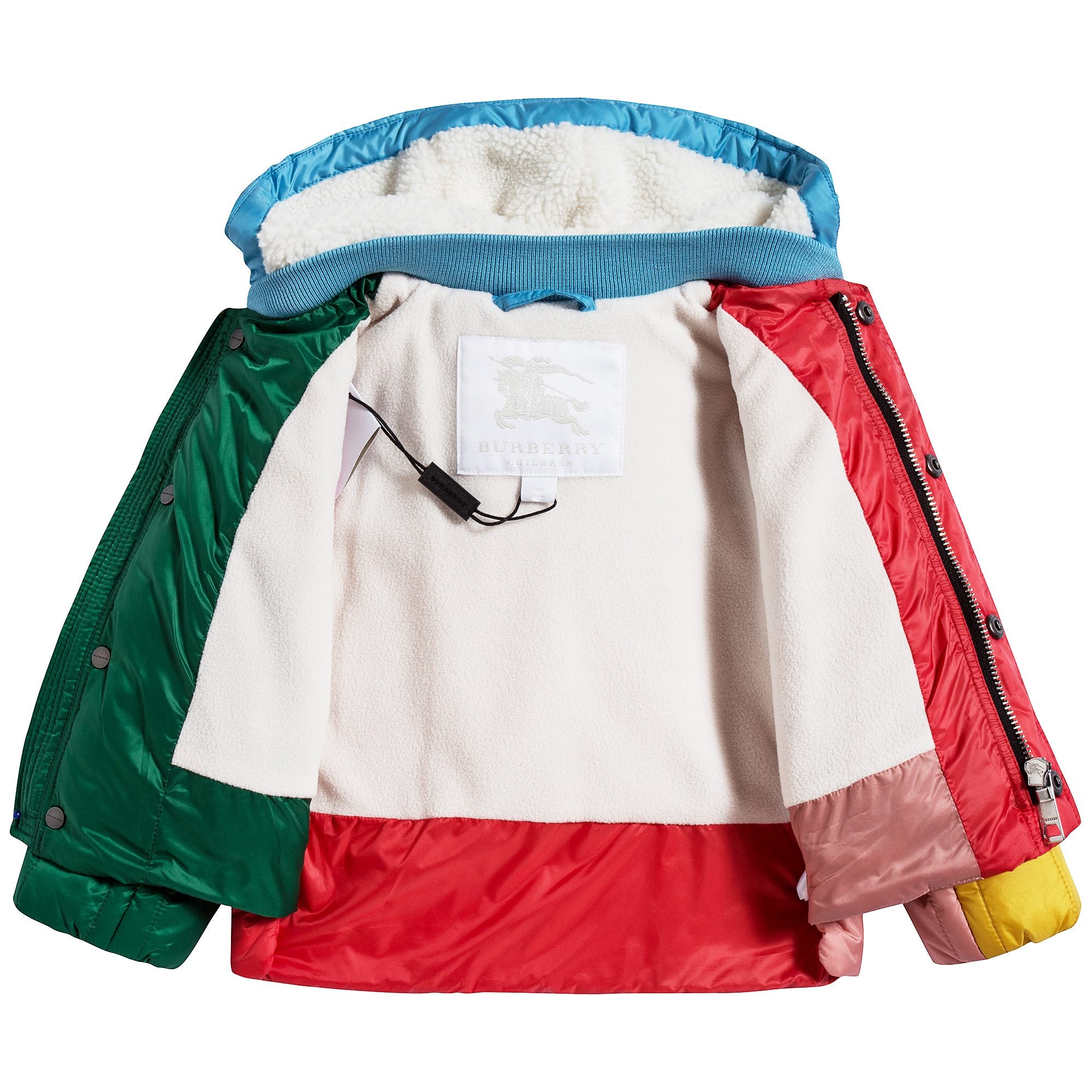 Girls Bright Orange Red Coat