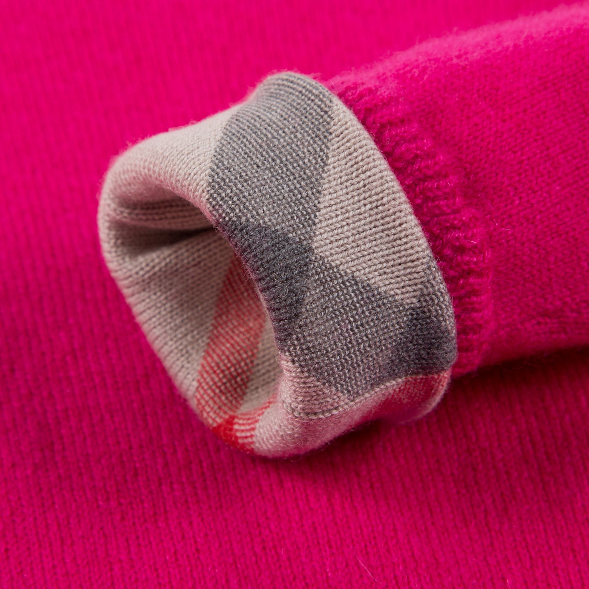 Girls  Bright  Crimson Pink  Cashmere   Sweater