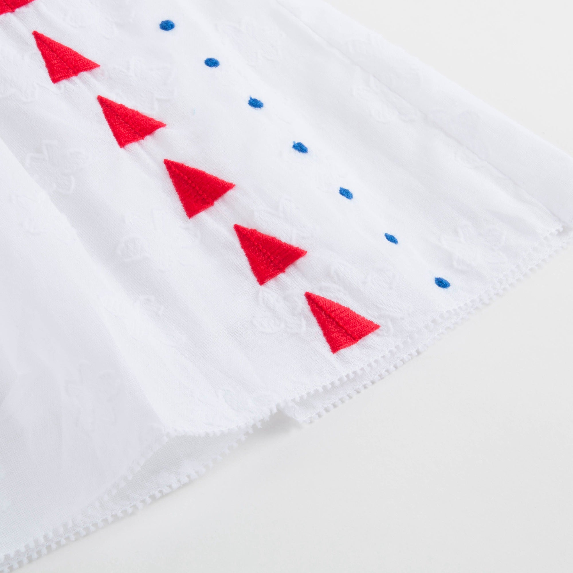 Girls White Cotton Dress