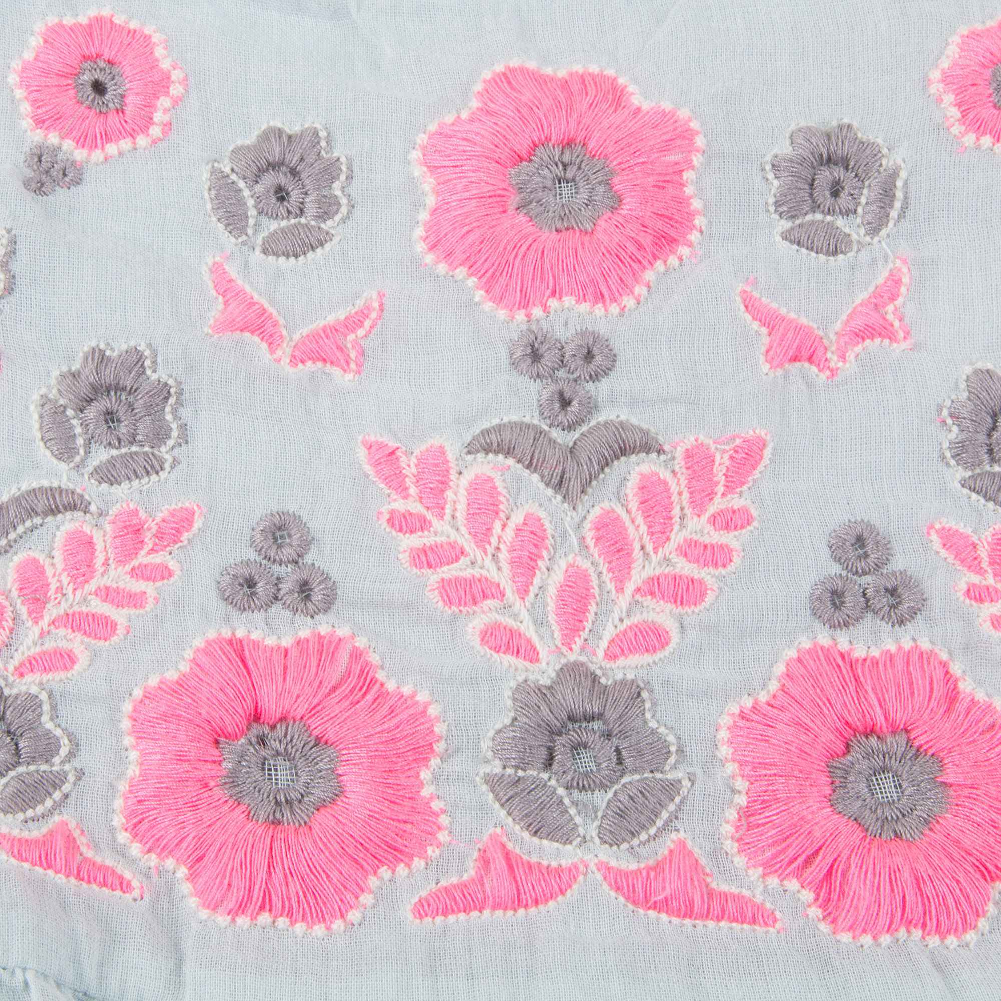 Girls Silver Blue"Sarah" Blouse