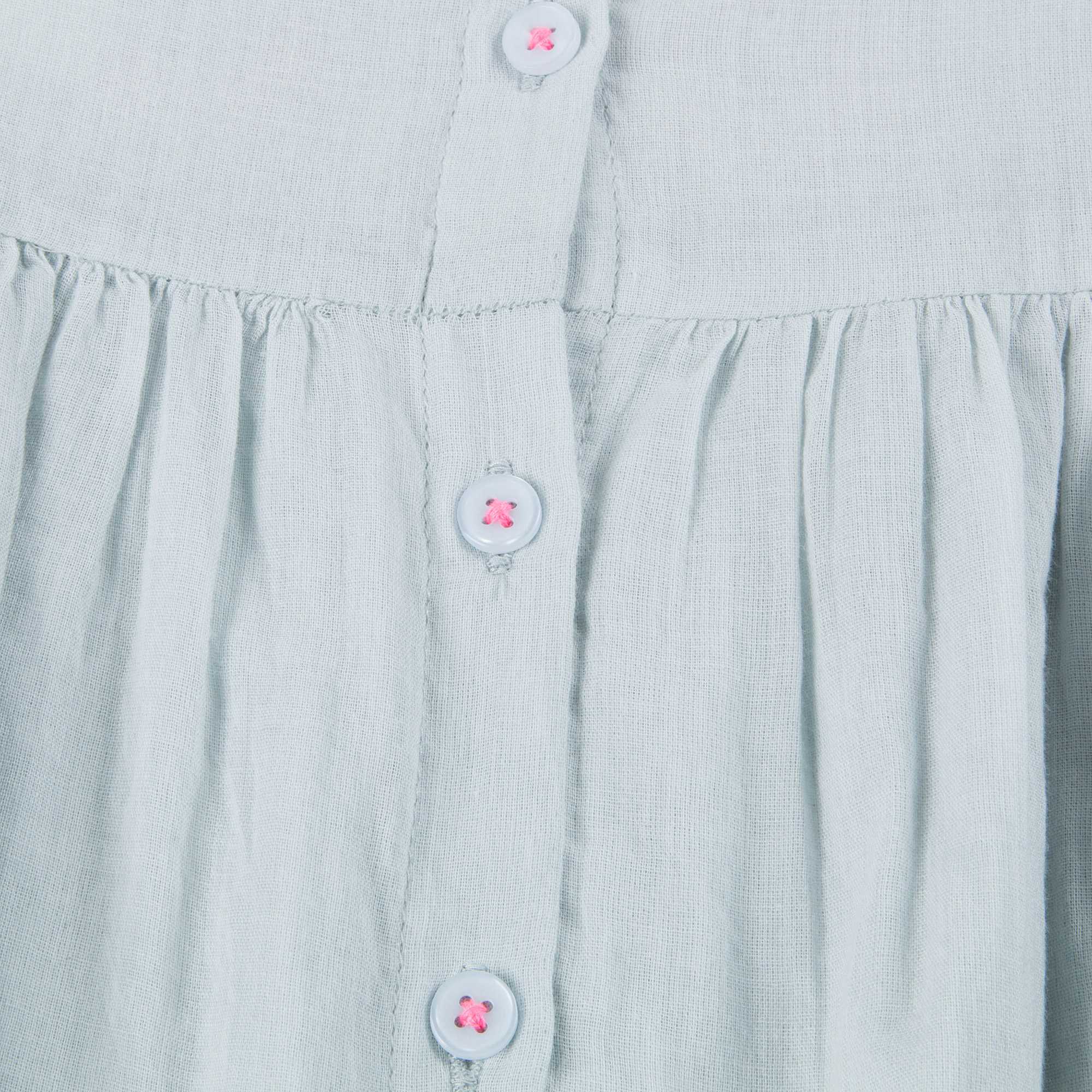 Girls Silver Blue"Sarah" Blouse