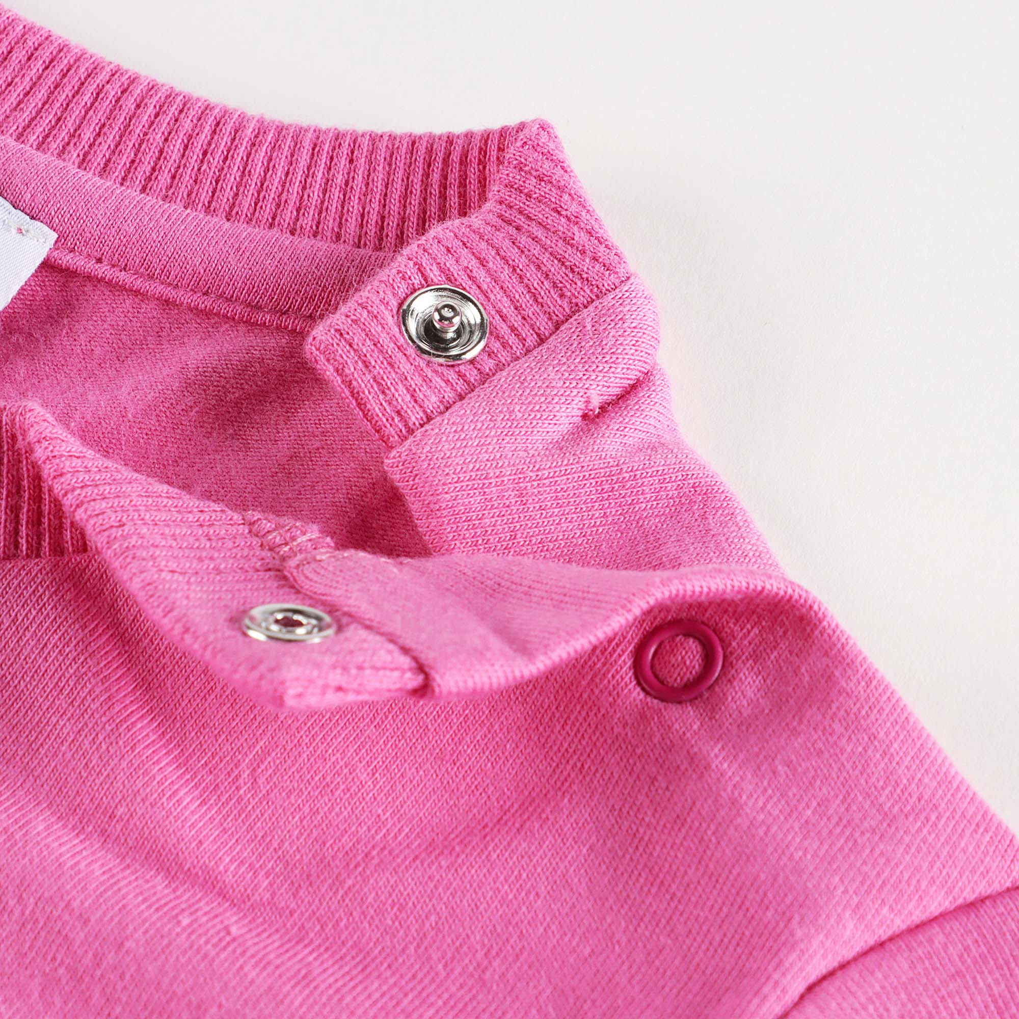 Baby Boys & Girls Fuschia Bear Cotton T-Shirt