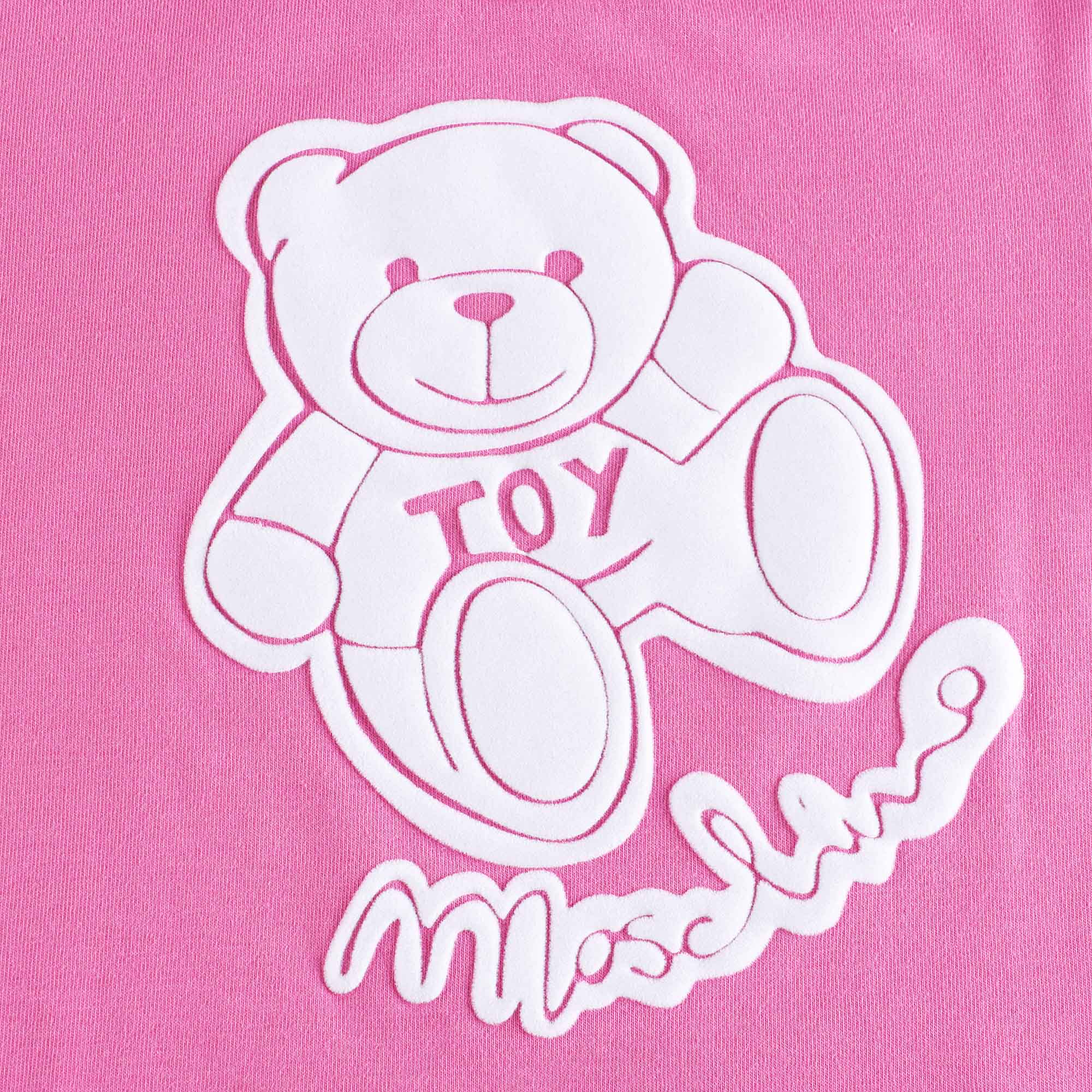 Baby Boys & Girls Fuschia Bear Cotton T-Shirt