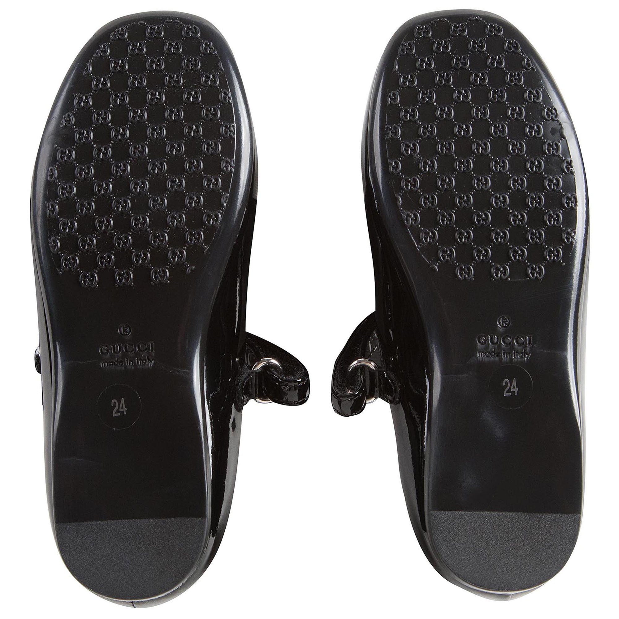Baby Girls Black Patent Leather Shoes With Horsebit - CÉMAROSE | Children's Fashion Store - 4