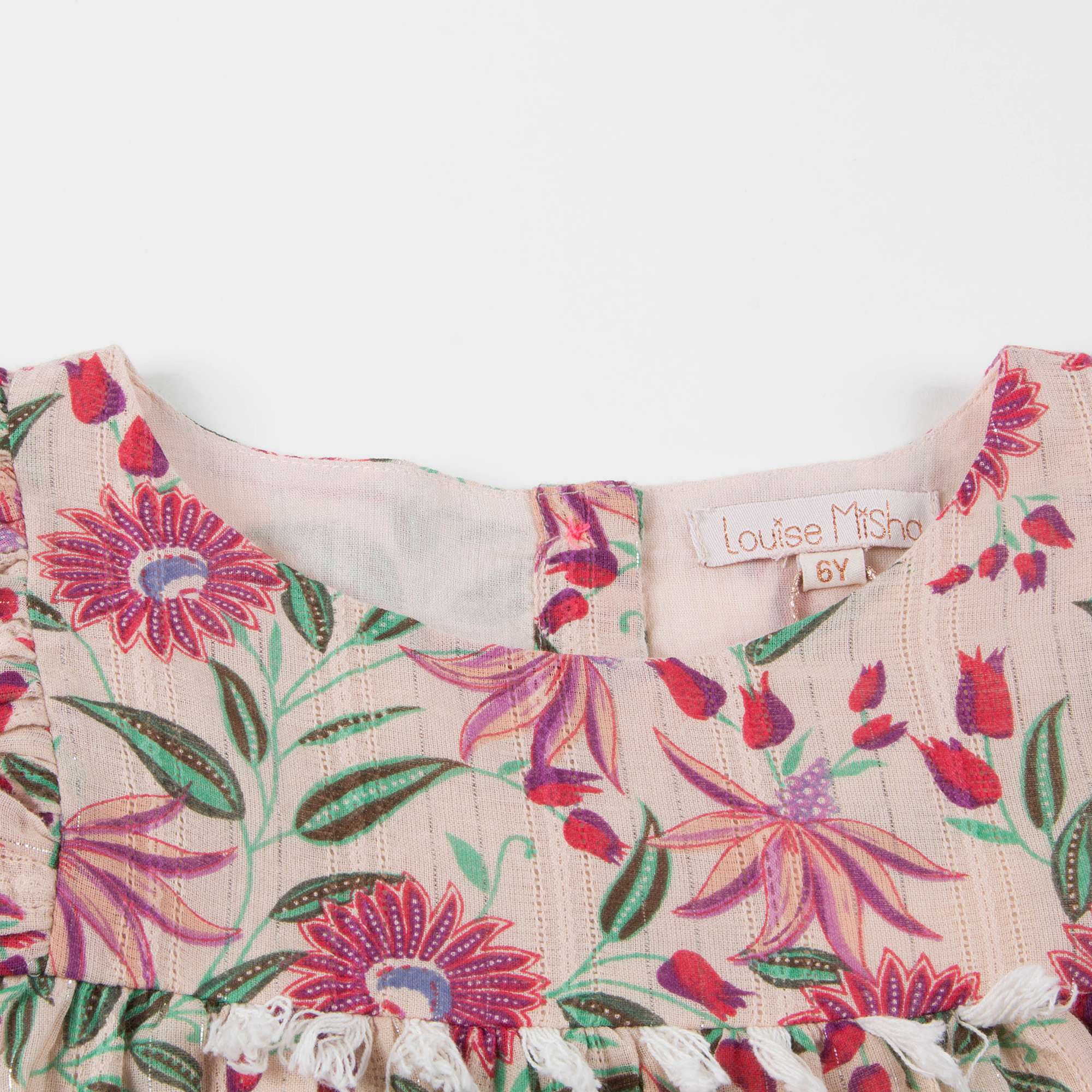Girls White Flower "Acapulco" Dress