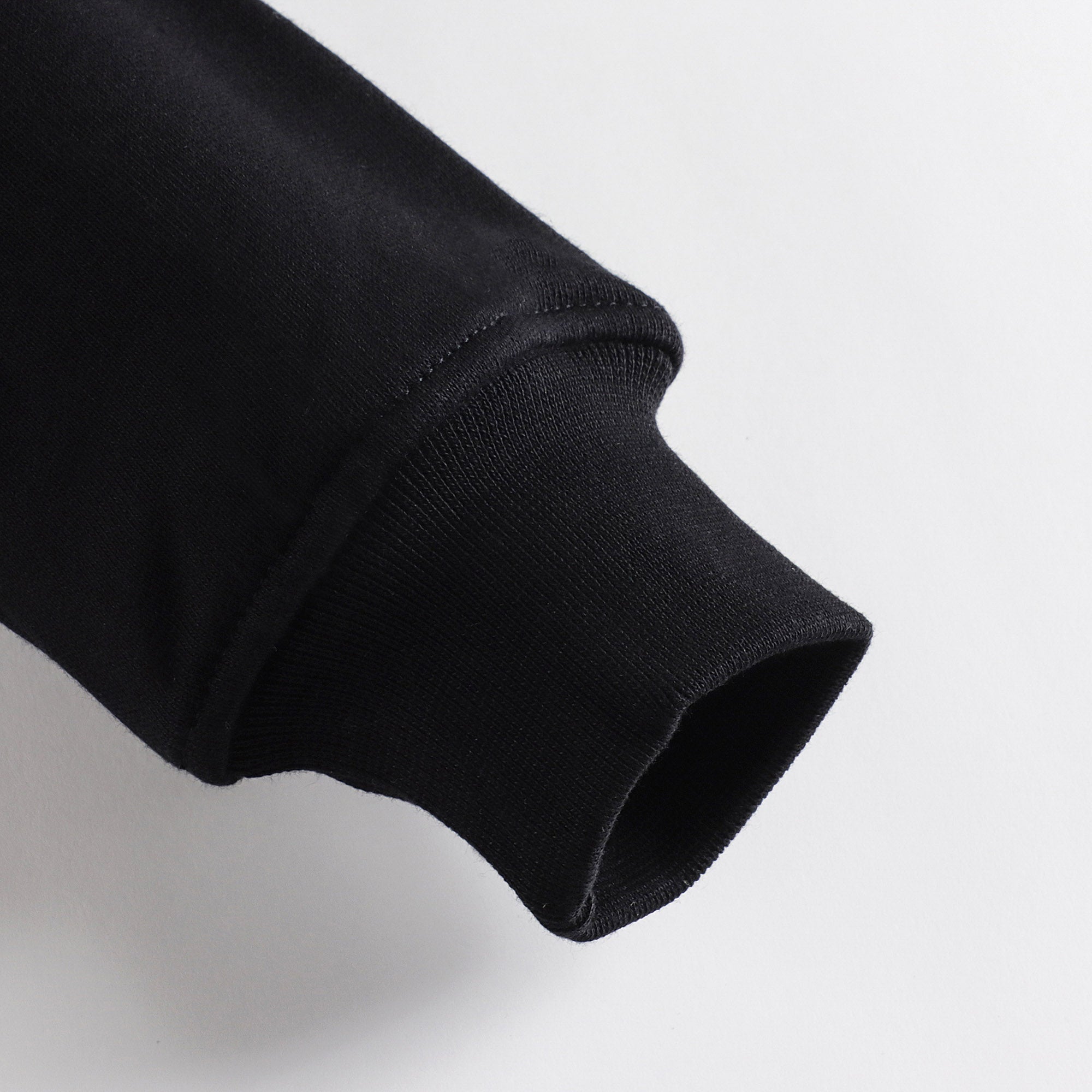 Boys & Girls Black Logo Cotton Sweatshirt