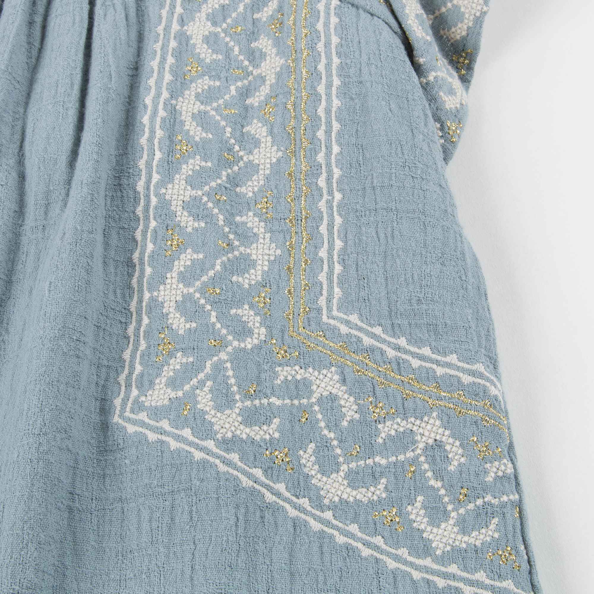 Girls Silver Blue "Numidie" Dress
