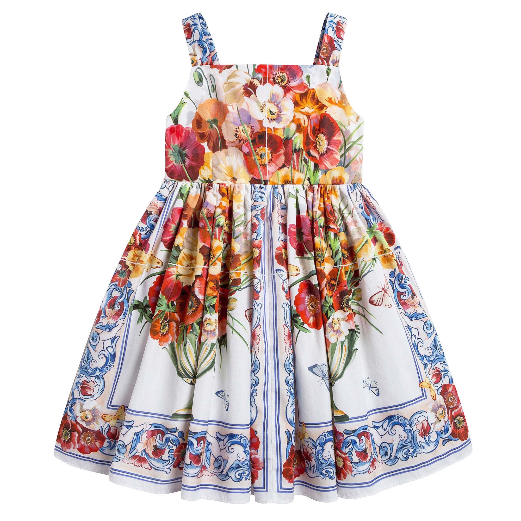 Girls 'Caltagirone' Cotton Dress