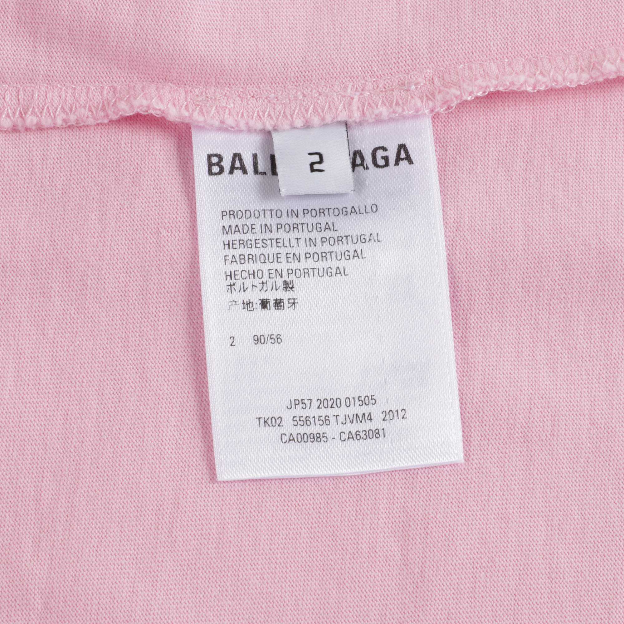 Girls Pink Languages Cotton Top