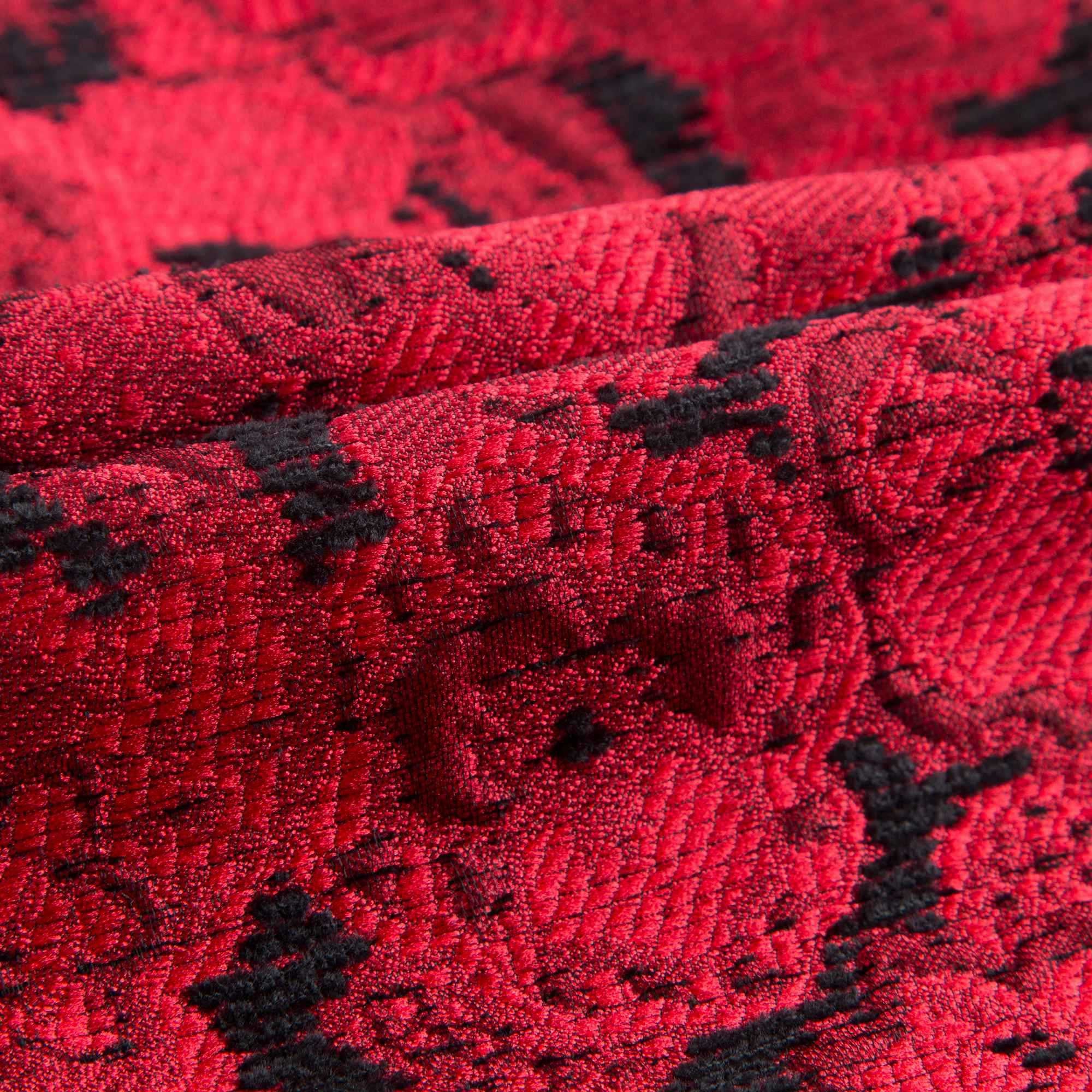 Girls Red Jacquard Dress