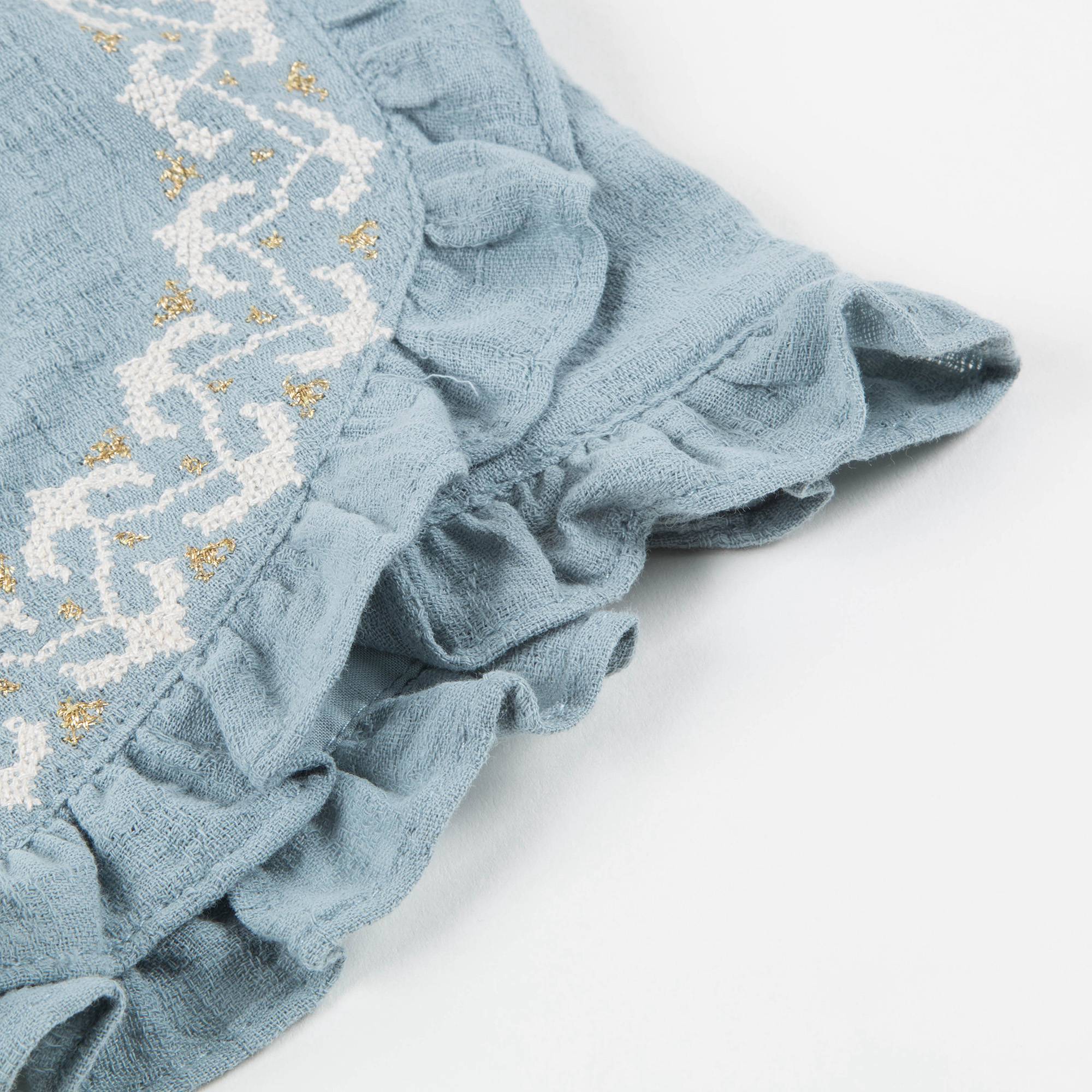 Girls Silver Blue "Taroudant" Shorts