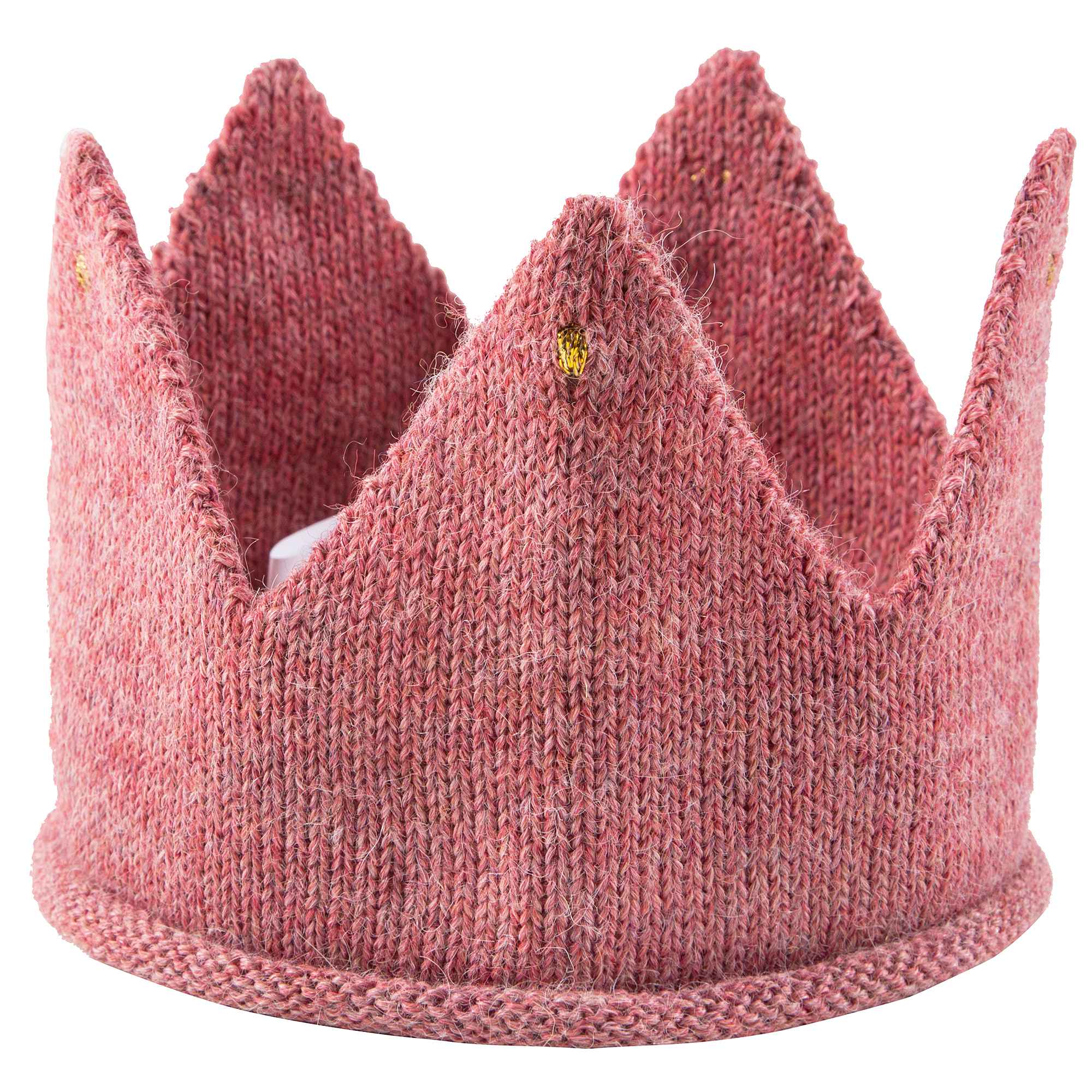 Baby Rose Pink Alpaca Wool Crown