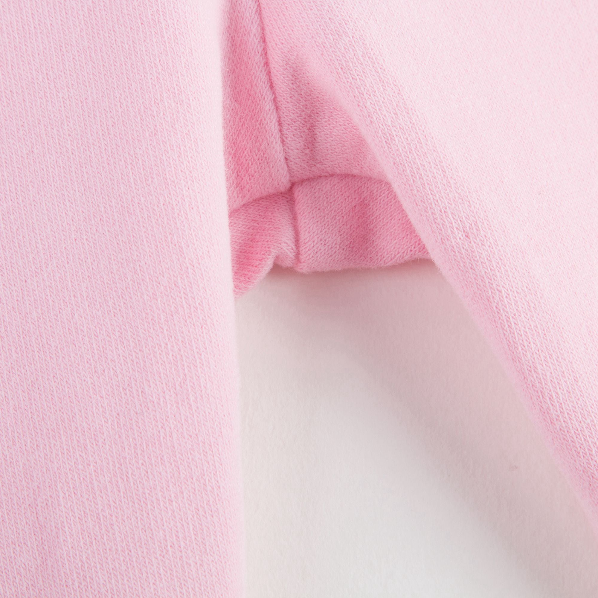 Baby Girls Pink Cotton Teddy Tracksuit