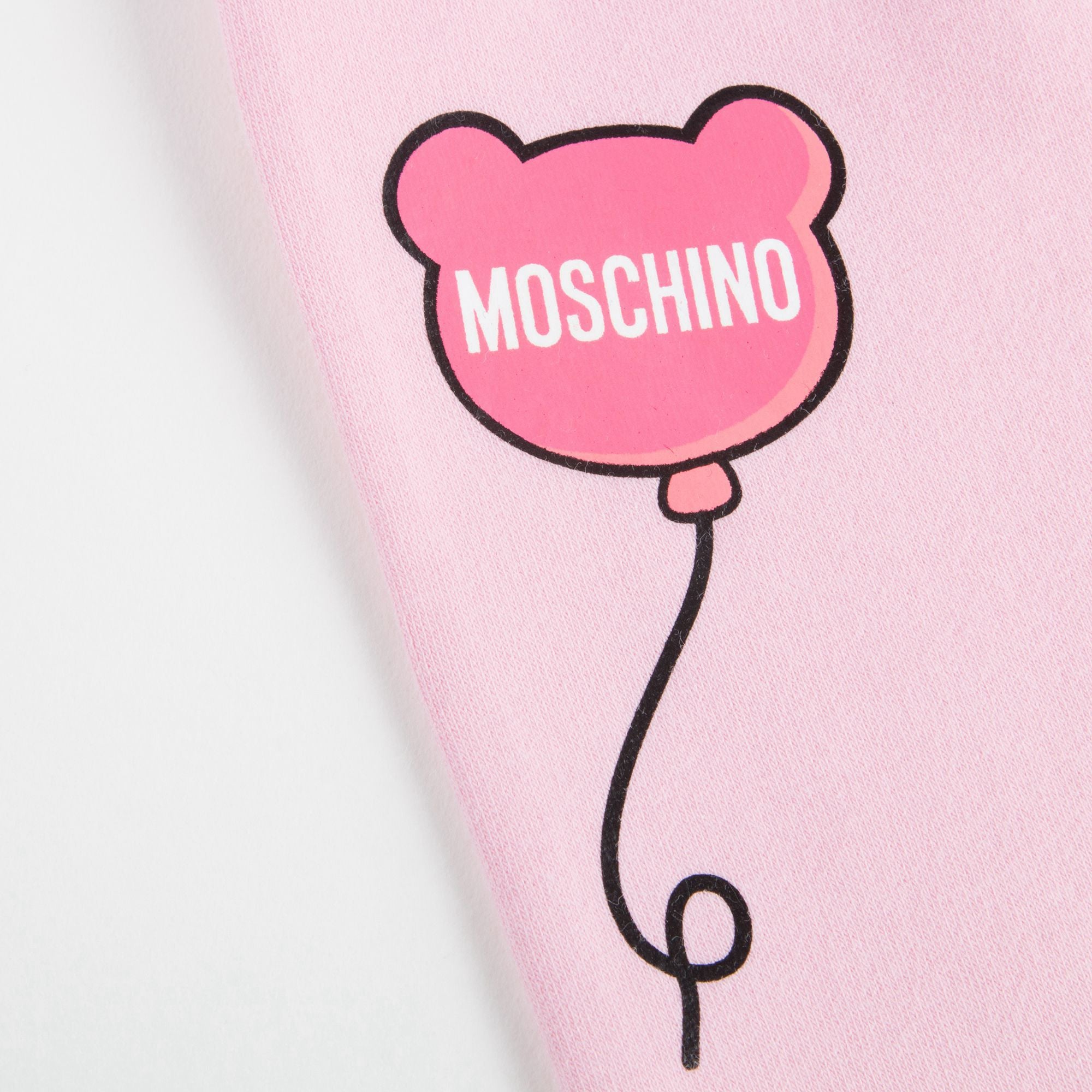 Baby Girls Pink Cotton Teddy Tracksuit