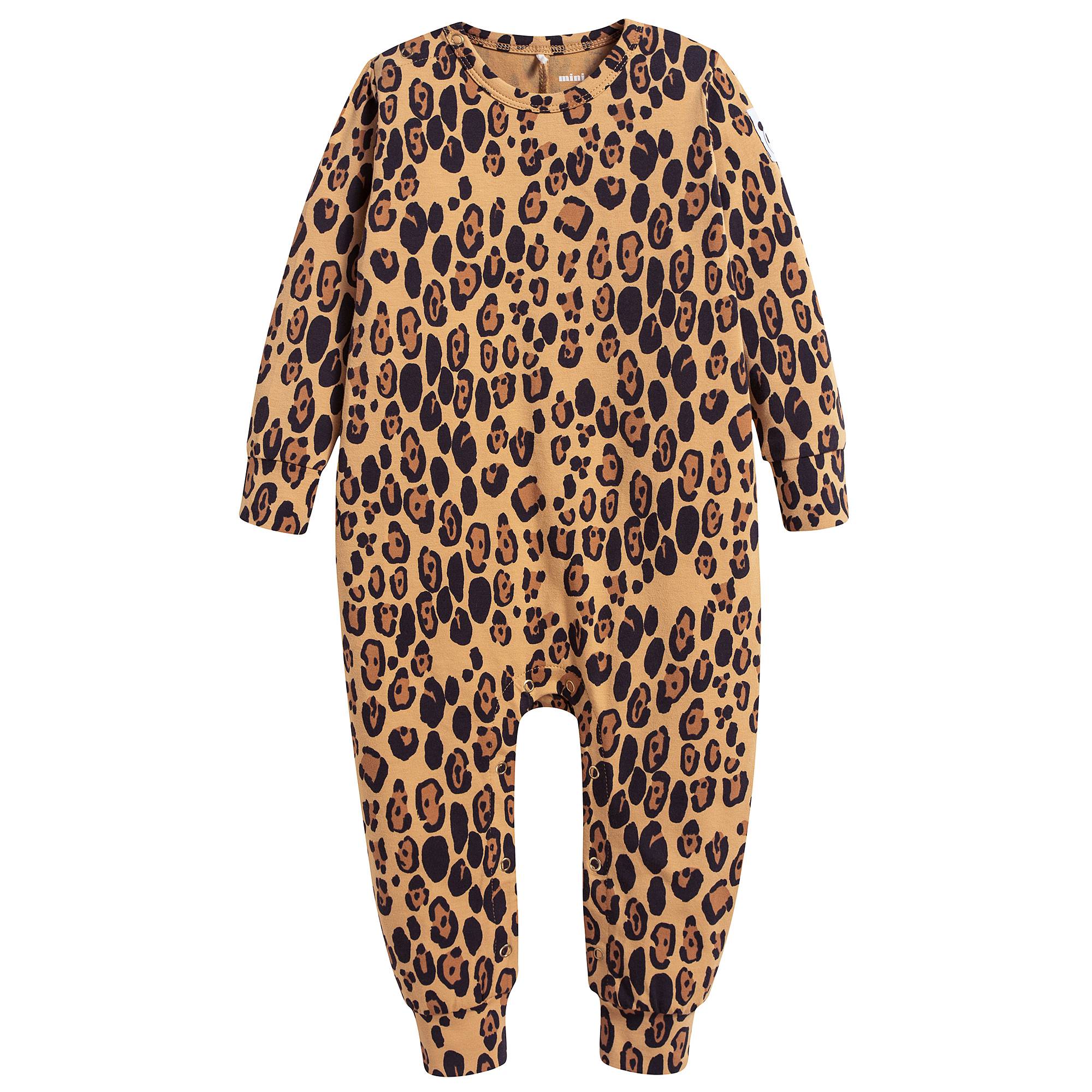 Baby Beige Basic Leopard Jumpsuit