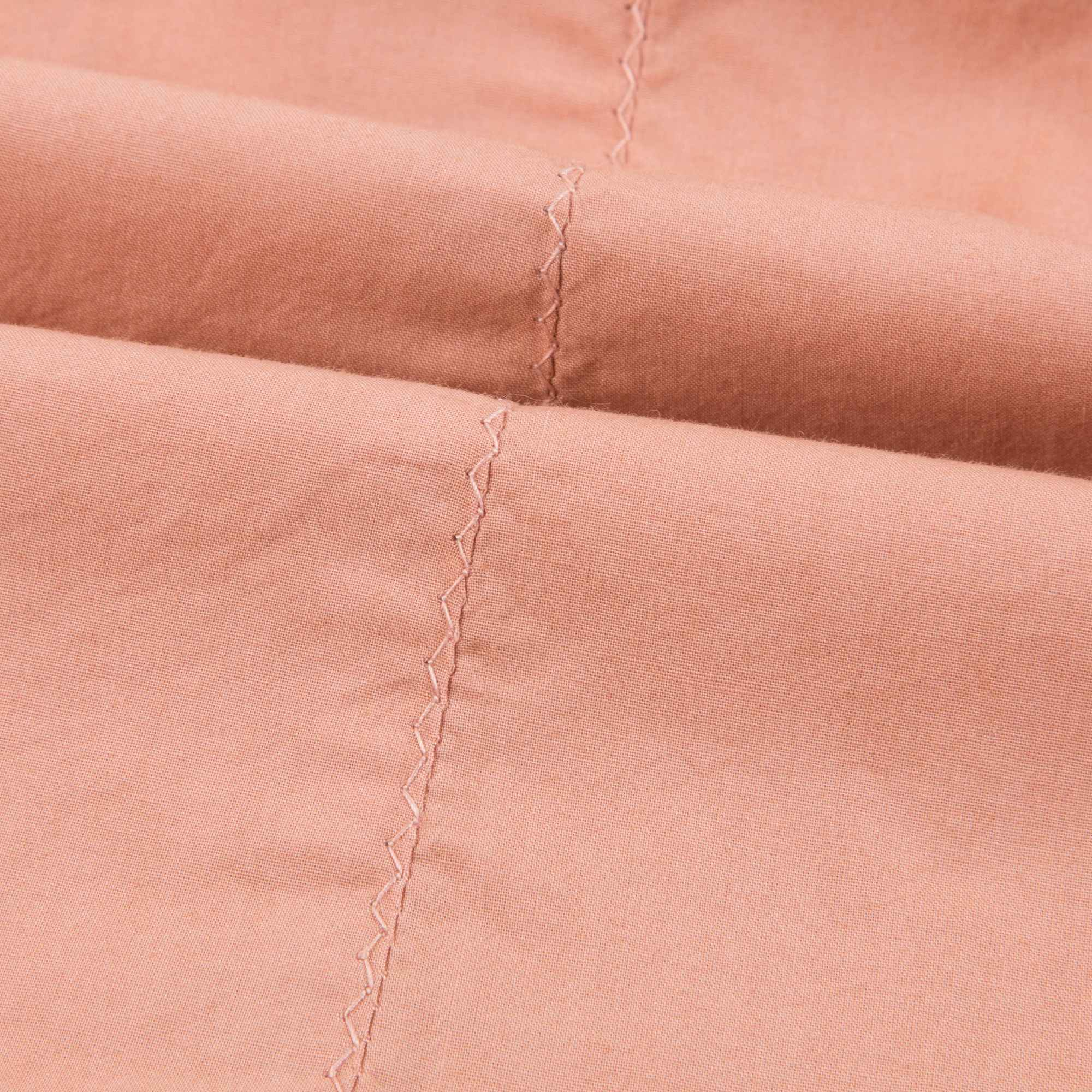 Baby Girls Peach Cotton Woven Trousers