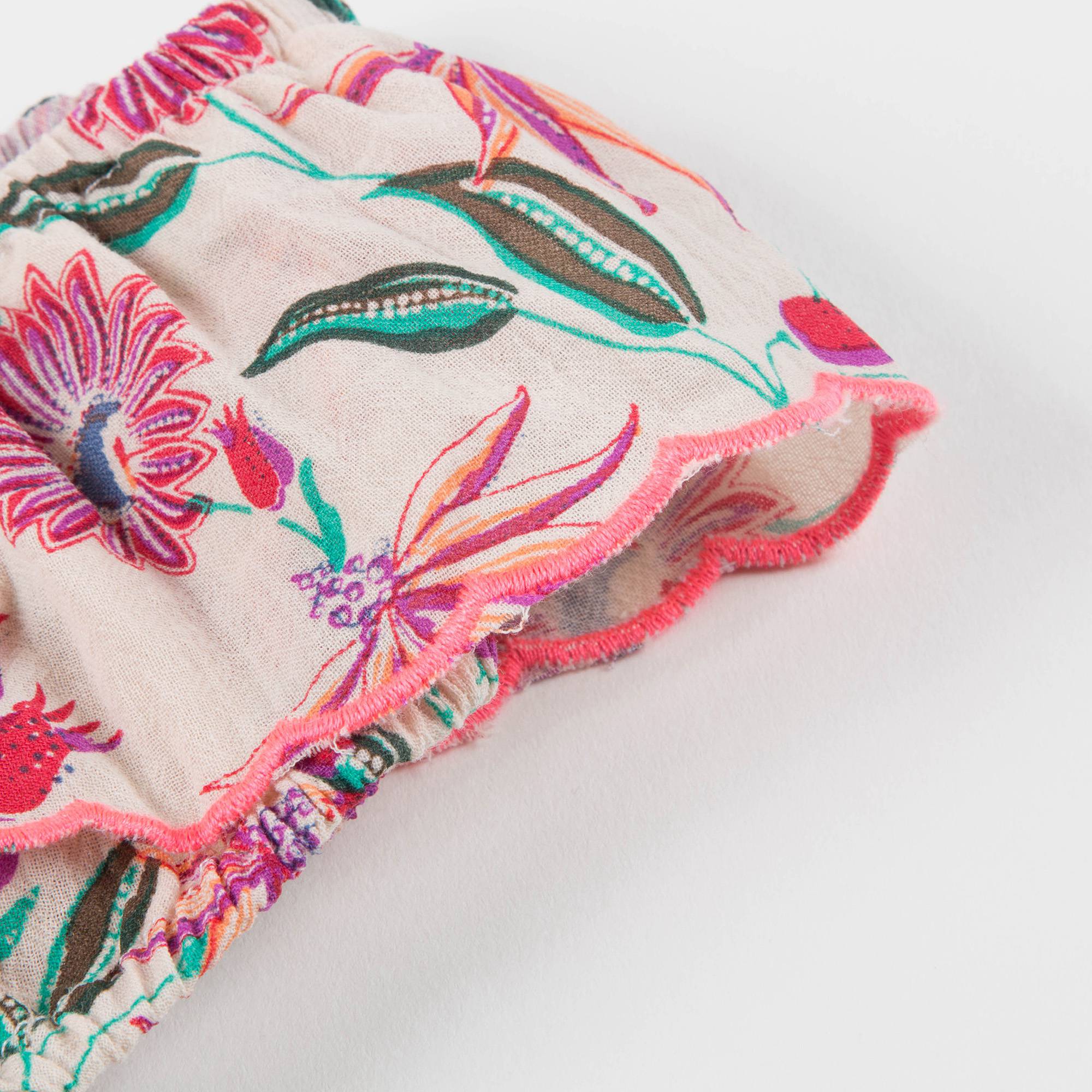 Girls White Flower "Bluna" Bikini